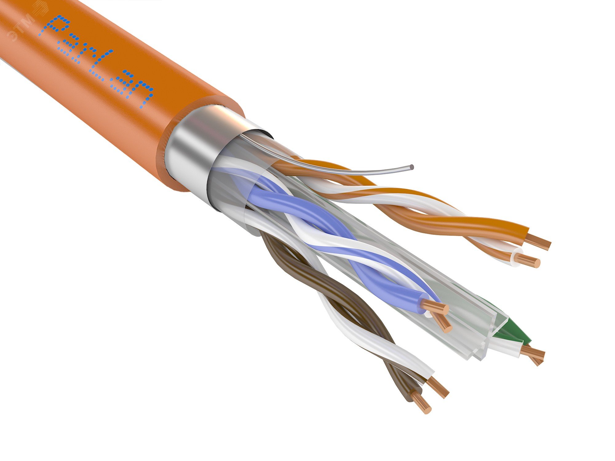 Фото товара Витая пара ParLan F/UTP Cat 6 ZH нг(А)- HF 4х2х0.57 101087