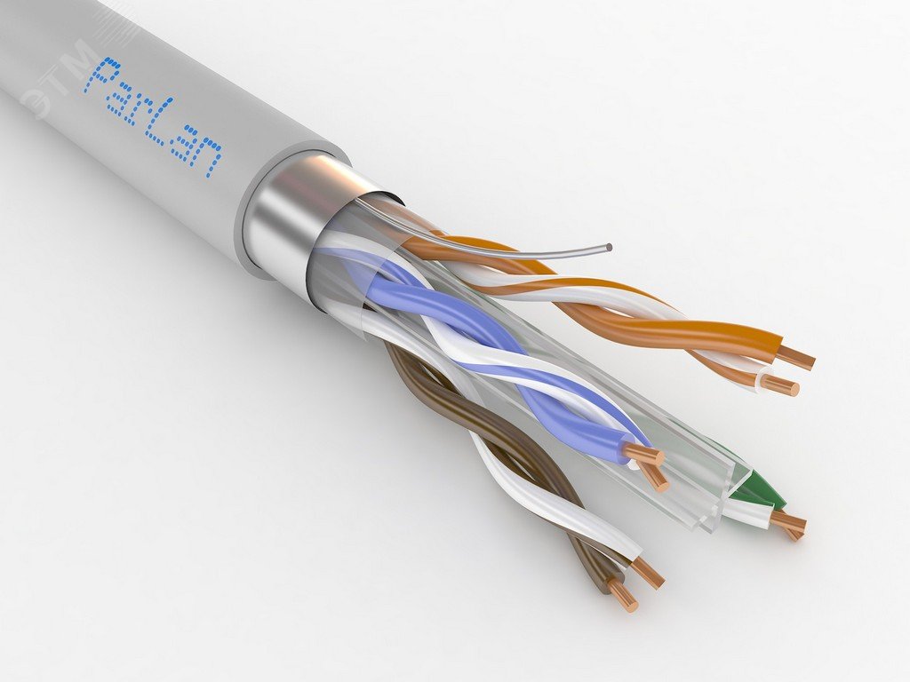 Фото товара Витая пара ParLan F/UTP Cat 6 4х2х0.57 PVC 100458
