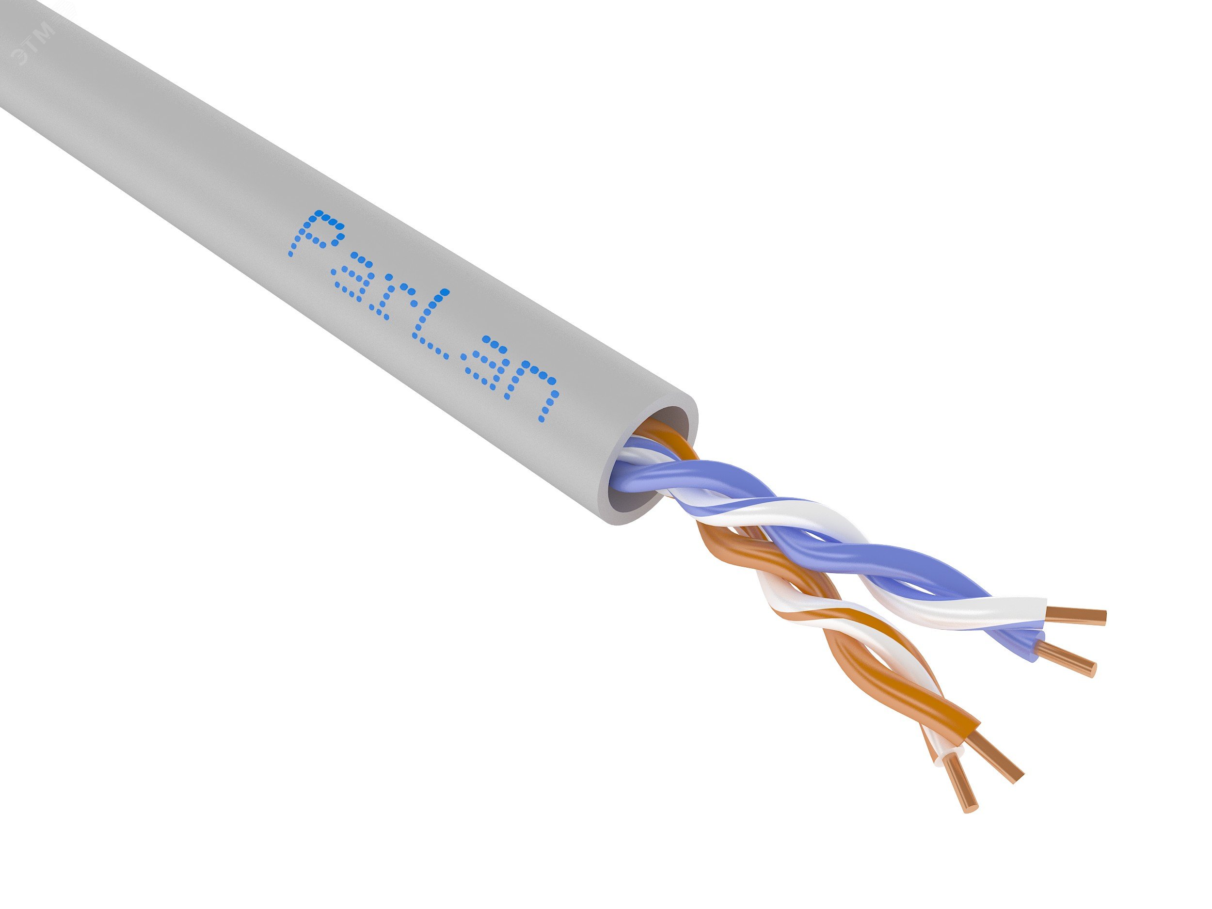 Фото товара Витая пара ParLan U/UTP Cat 5e 2х2х0.52 PVC (305м) 102441