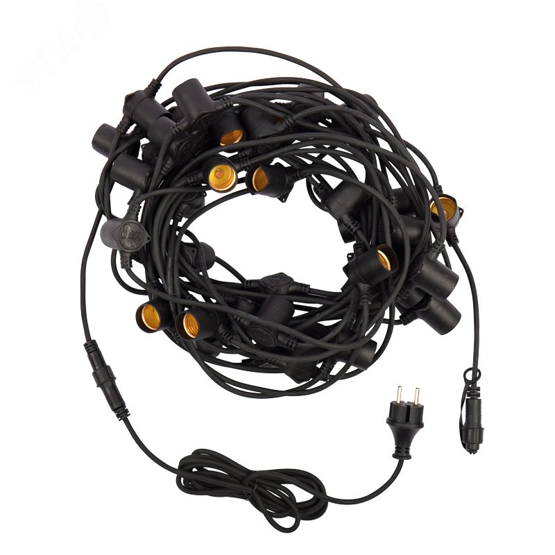 Фото товара Белт-Лайт 20 м, черный каучук, шаг 50 см, 40 патронов, IP44 331-333