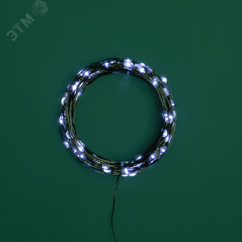 Гирлянда "Роса" 20м 200LED бел. IP20 230В с контроллером провод зел. 303-265