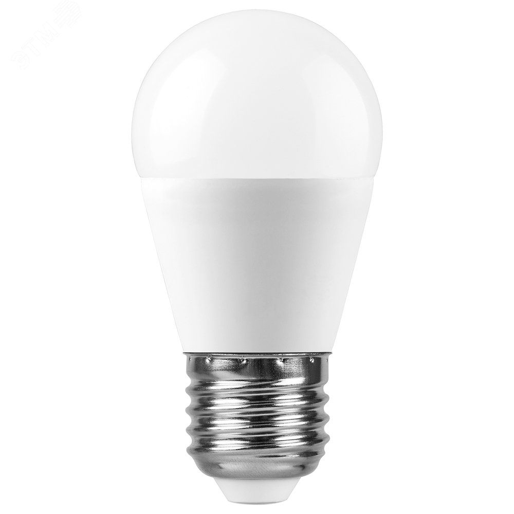 Лампа светодиодная LED 15вт Е27 теплый матовый шар 55212