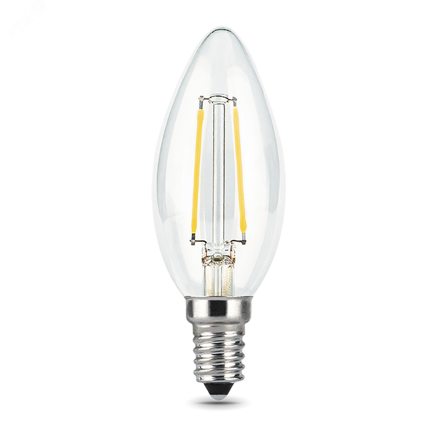 Фото товара Лампа светодиодная филаментная Black Filament 7Вт свеча 4100К нейтр. бел. E14 580лм 103801207