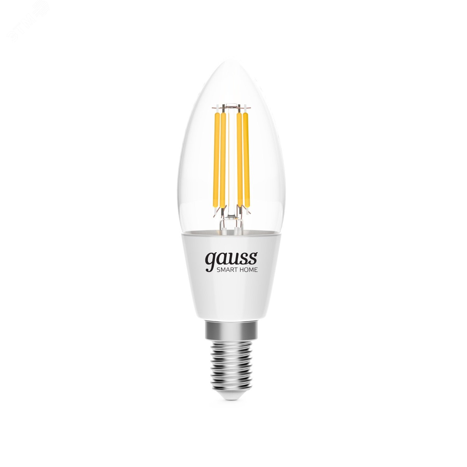 Лампа светодиодная умная филаментная LED 4.5 Вт 495 лм 2000-6500К E14 AC 220В IP20 изменение цветовой температуры и диммирование управление по Wi-Fi Smart Home 1250112