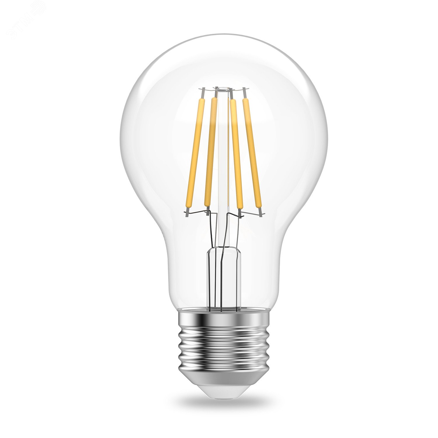 Лампа светодиодная филаментная LED 11 Вт 910 лм 2700К А60 груша теплый E27 AC 220В прозрачная колба Elementary 22211