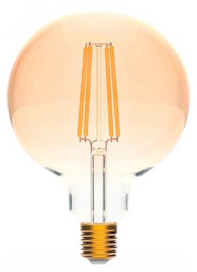 Фото товара Лампа светодиодная филаментная Smart Home DIM E27 G95 Golden 7 Вт 1/40 1320112