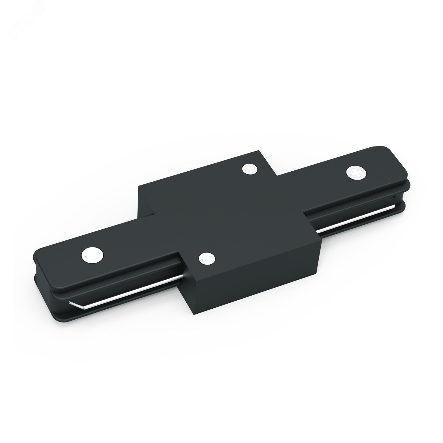 Коннектор Track однофазный для трековых шинопроводов прямой (I) черн. TR105