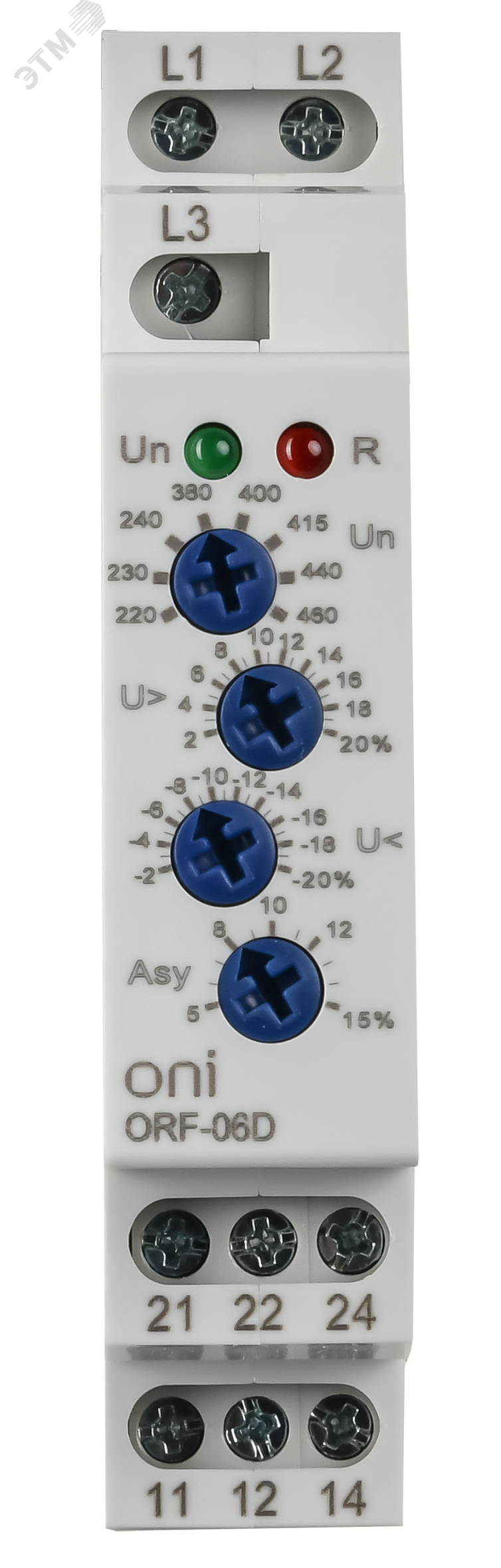 Реле фаз ORF-06D 3ф. 2 конт. 220-460В AC ORF-06D-220-460VAC