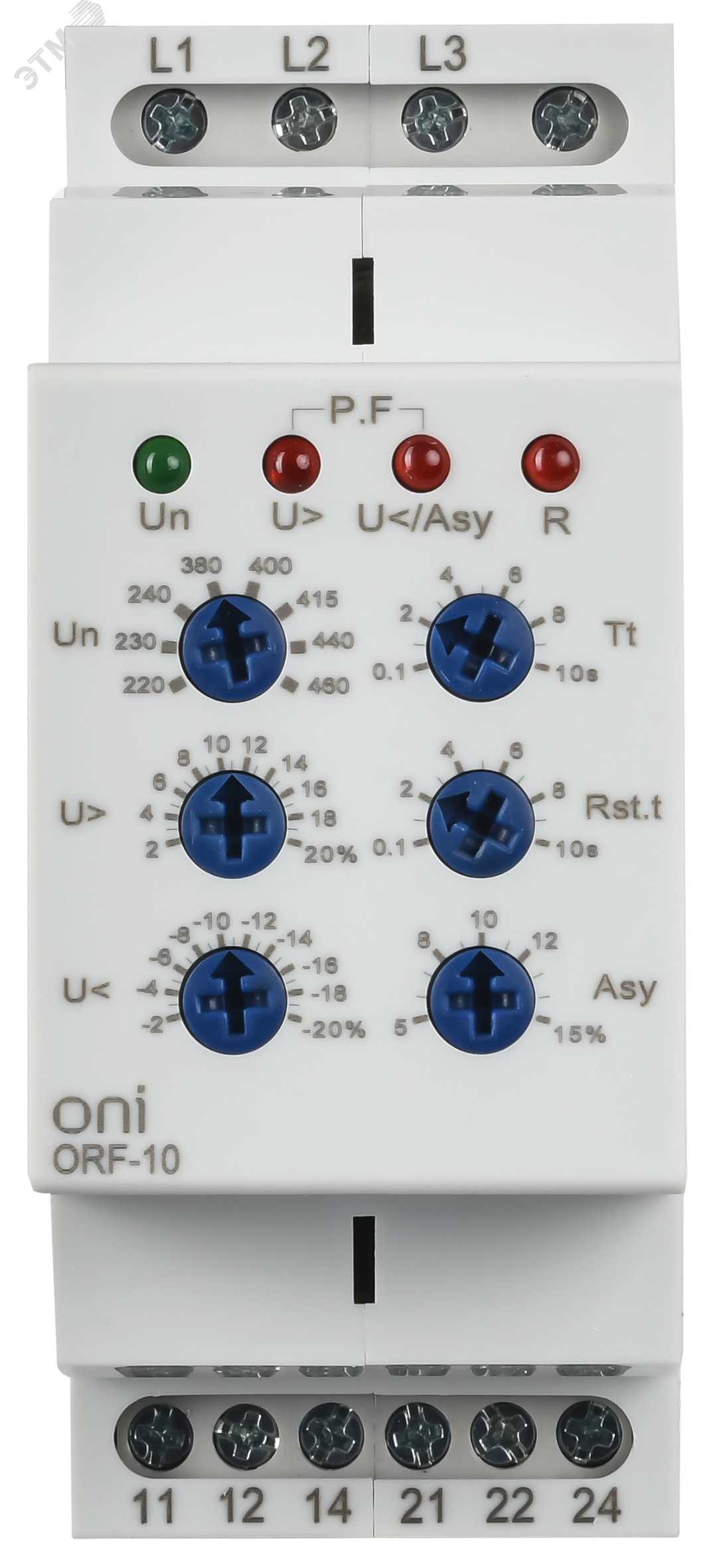 Реле фаз ORF-10 3ф. 2 конт. 220-460В AC ORF-10-220-460VAC