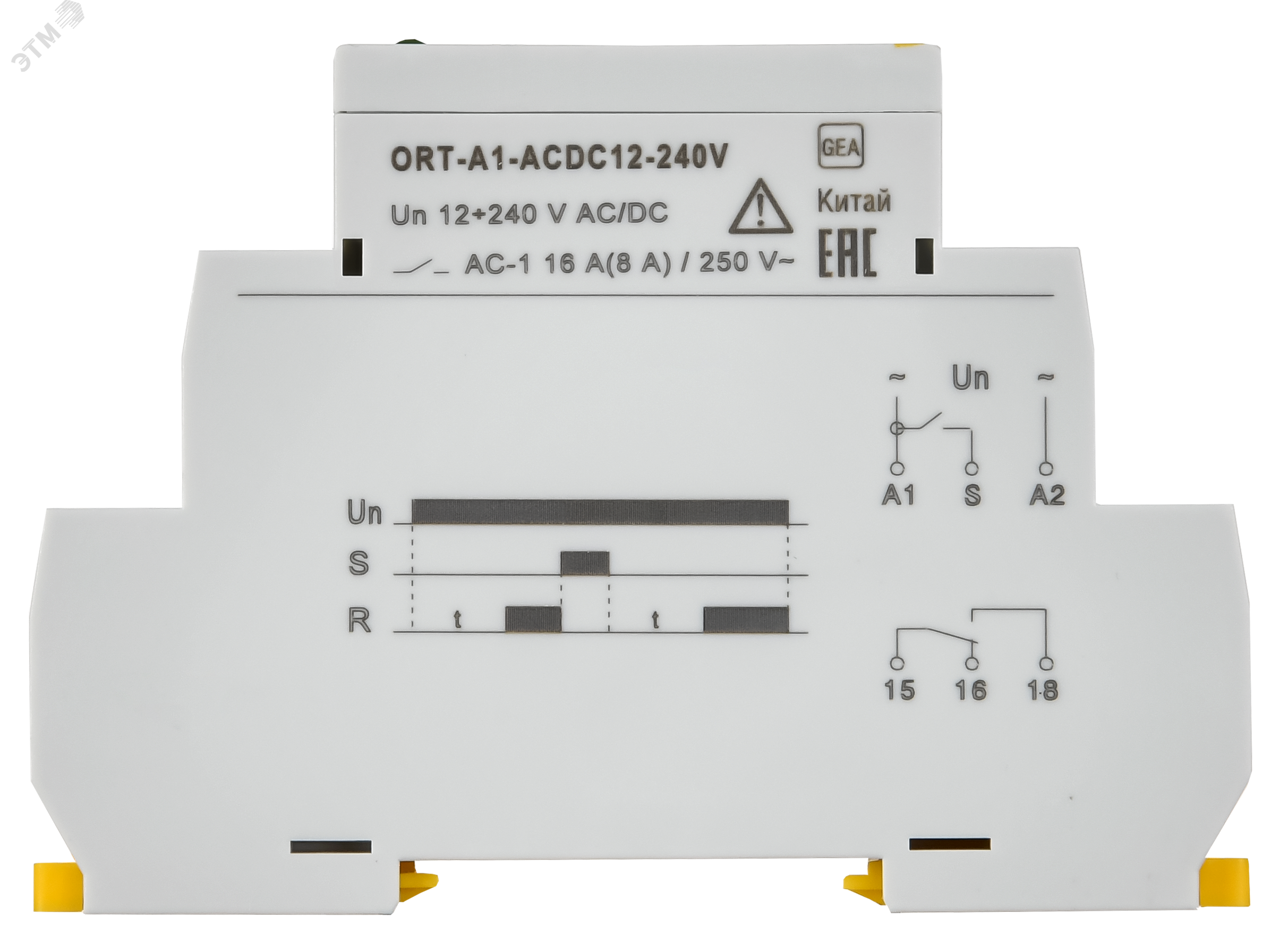 Реле задержки включения ORT. 1 конт. 12-240 В AС/DC ORT-A1-ACDC12-240V