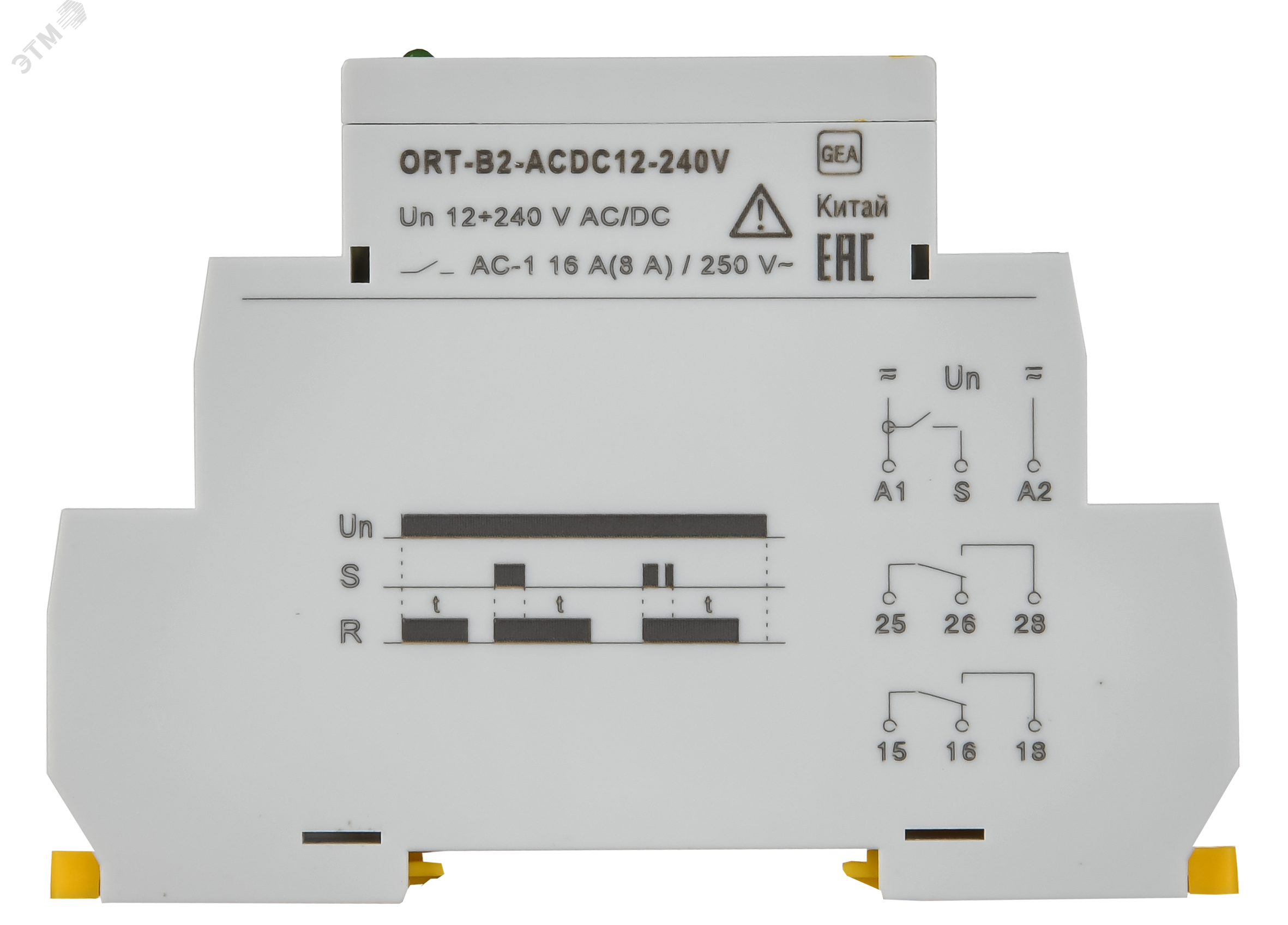 Реле задержки выключения ORT. 2 конт. 12-240 В AС/DC ORT-B2-ACDC12-240V