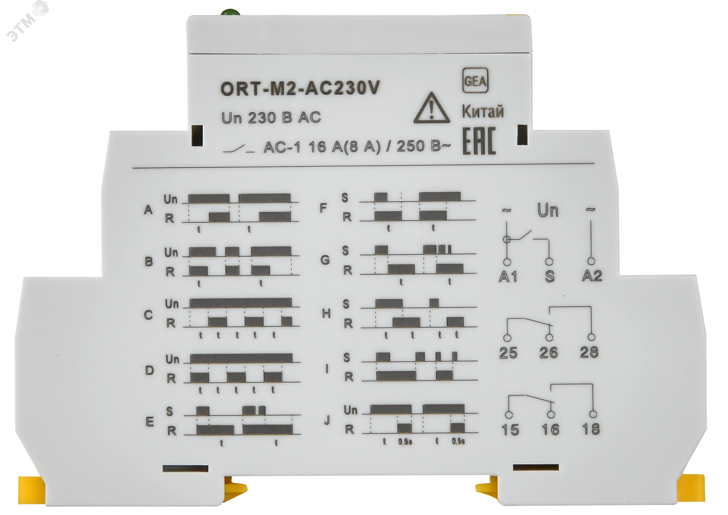 Реле времени ORT многофункциональное 2 конт. 230 В AС ORT-M2-AC230V
