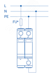 Устройство защиты от импульсных перенапряжений РИФ-Э-I+II 275/12,5 (1+1) 112002