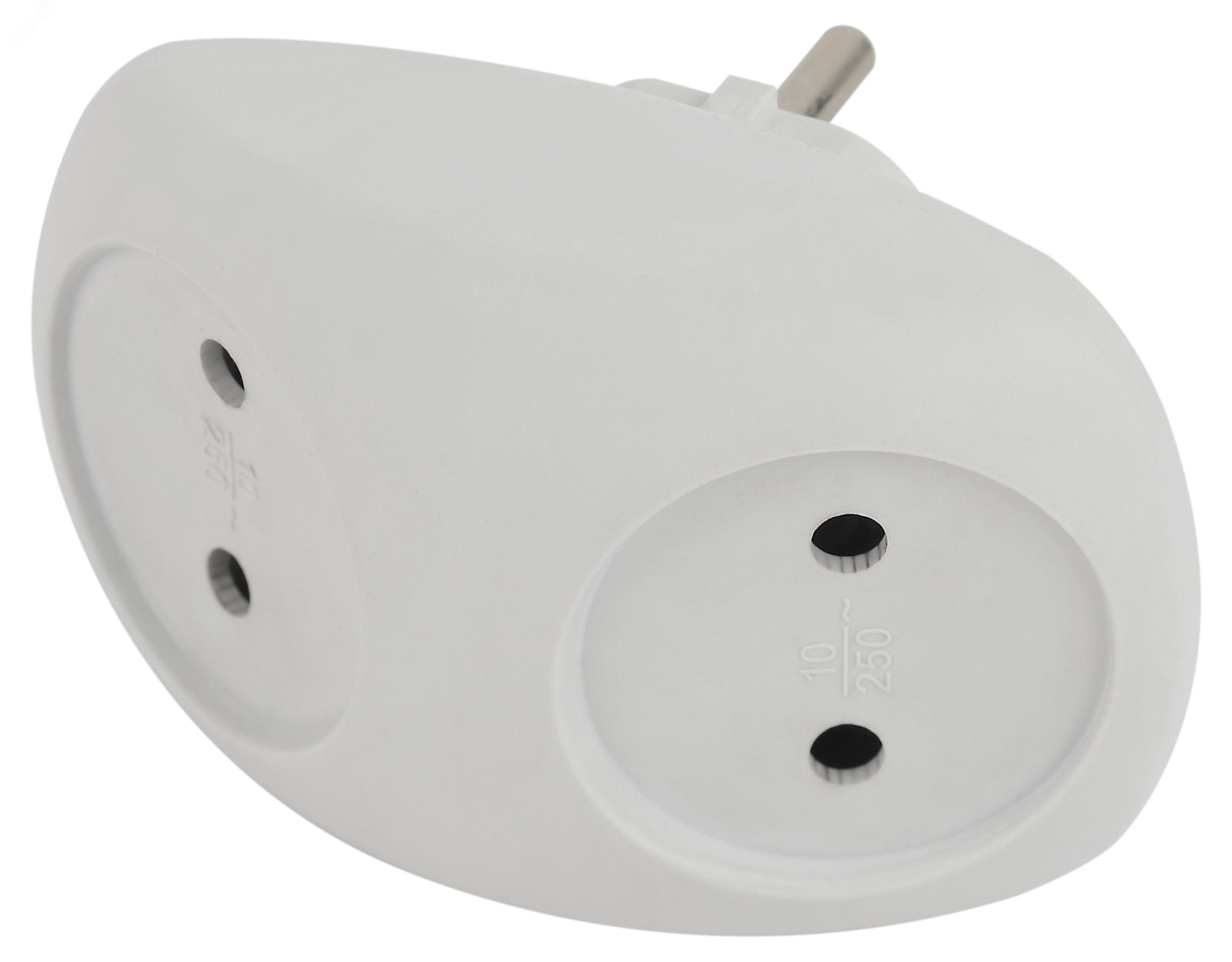 Разветвитель 2-м без заземл. 10А IP20 SPx-2-W бел. Б0053480