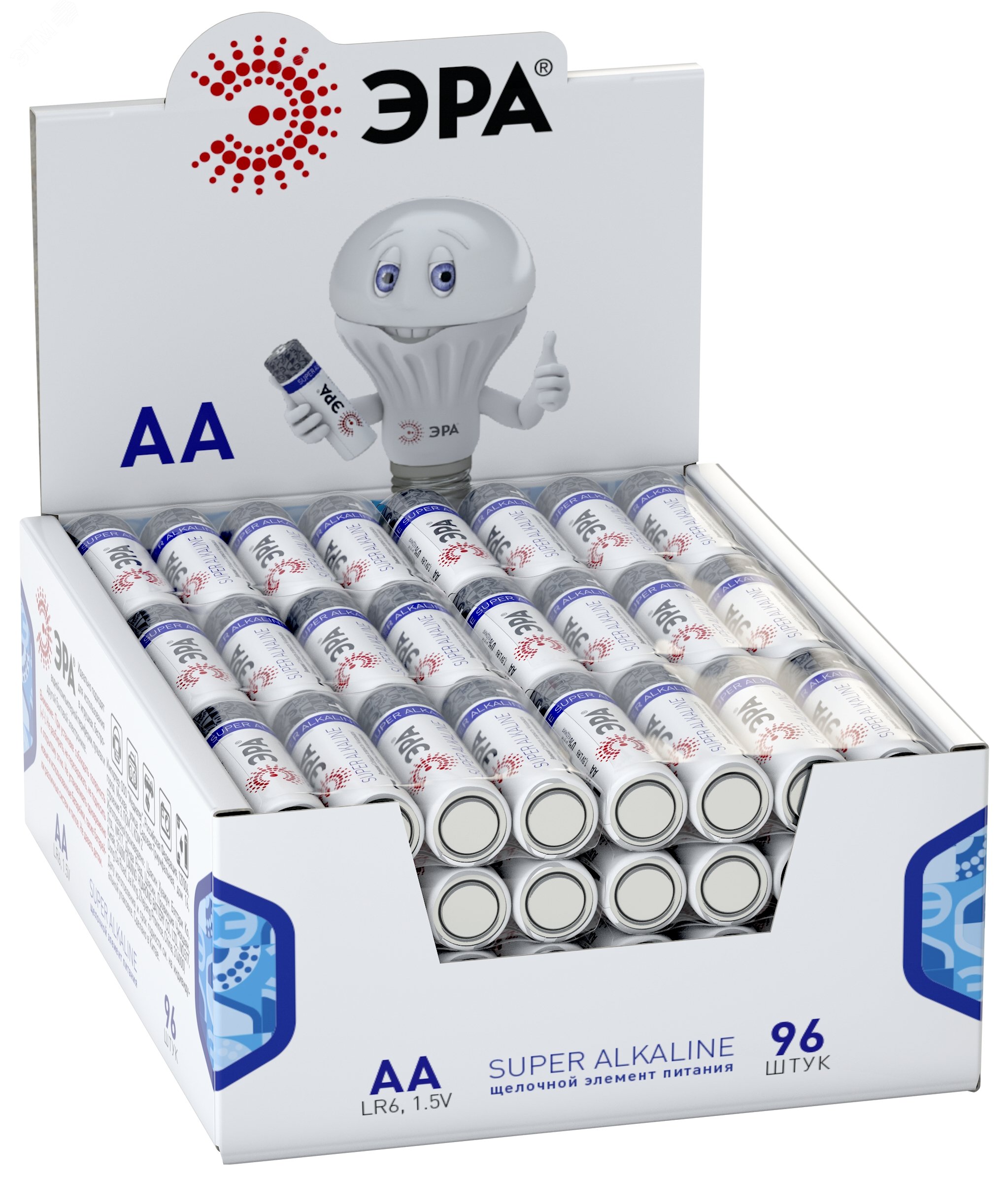 Батарейки LR6-4S promo-box SUPER Alkaline (96/384/18432) Б0018951