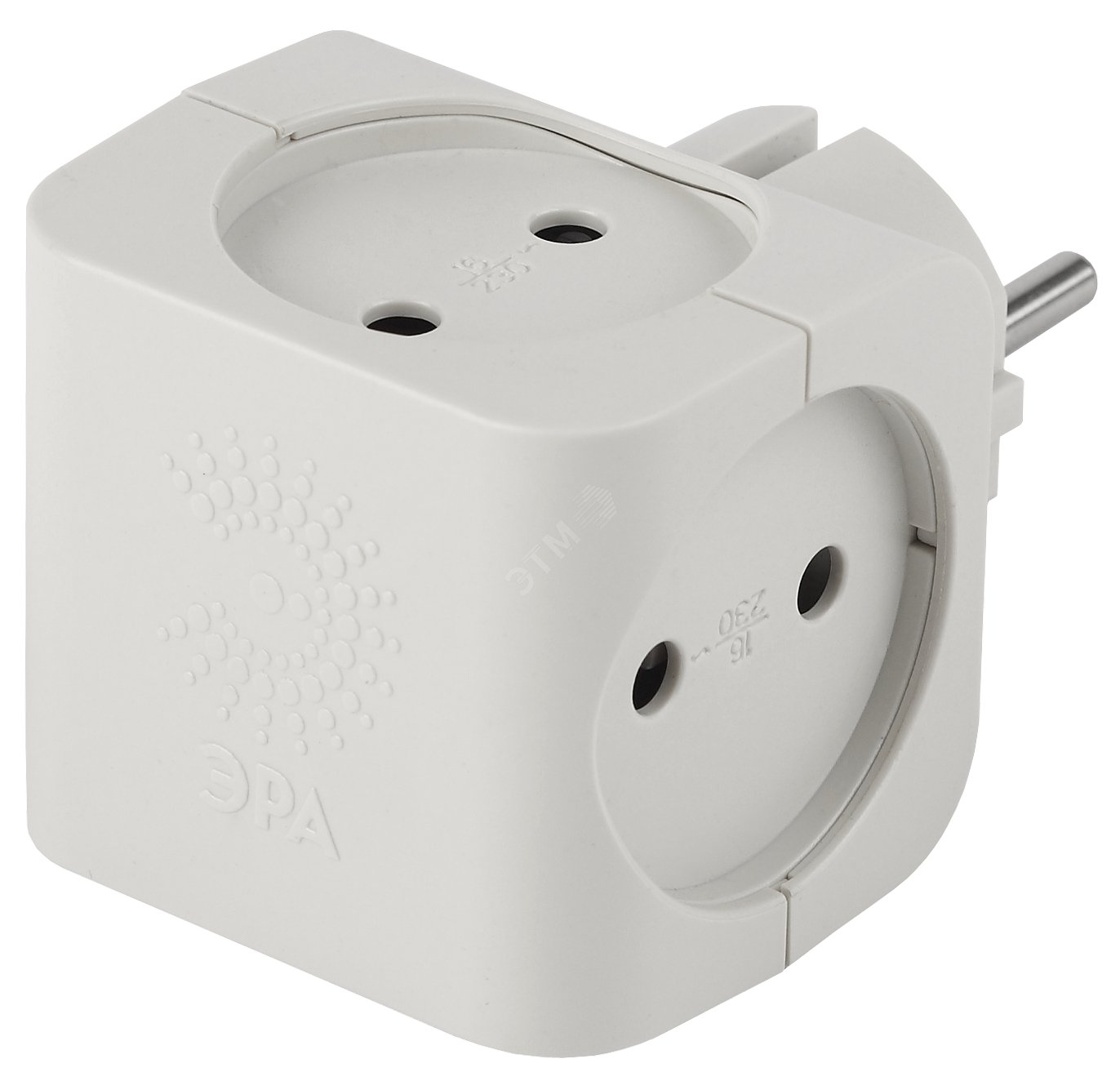 Разветвитель 4-м без заземл. 16А IP20 SP-4-W бел. Б0005103