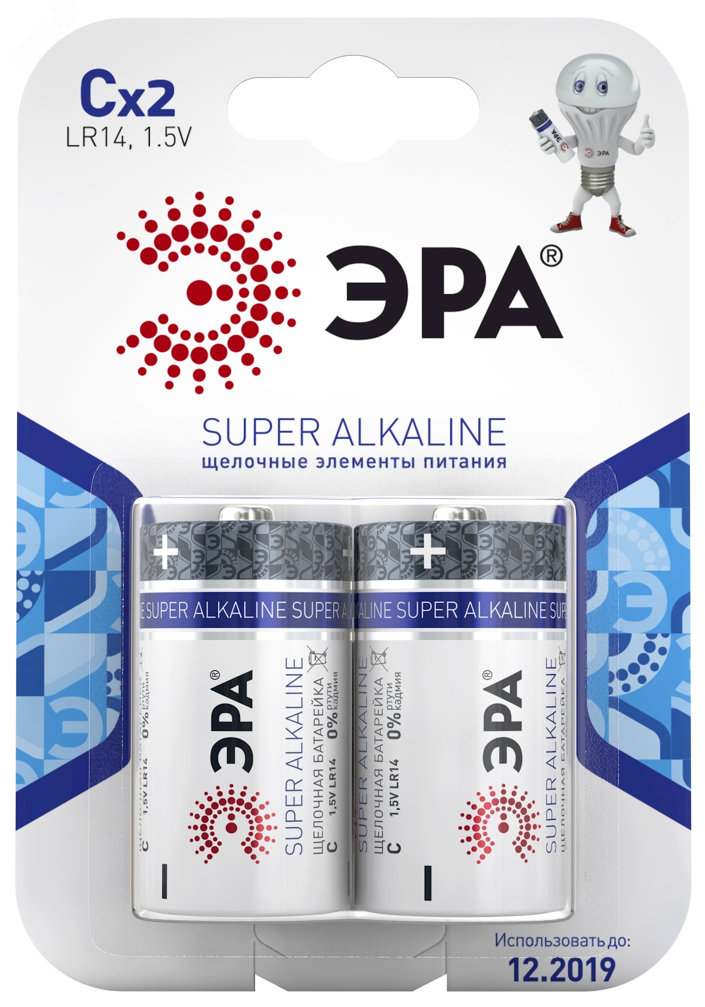 Батарейки LR14-2BL SUPER Alkaline (12/96/5280) C0038444