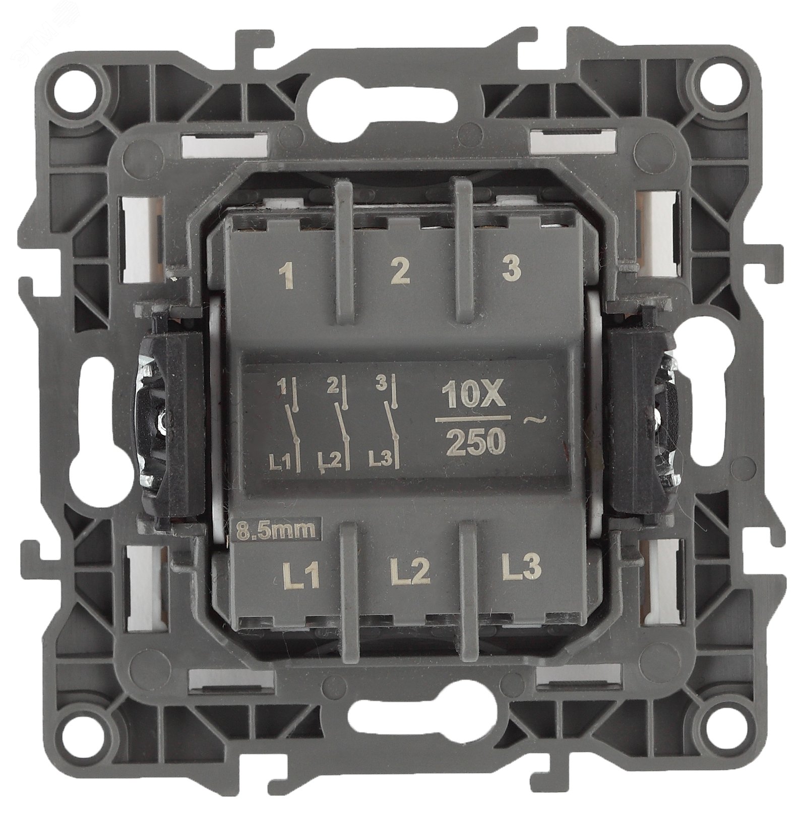 Выключатель 3-кл. СП Эра12 12-1107-01 10А IP20 250В 10AX механизм бел. Б0014669