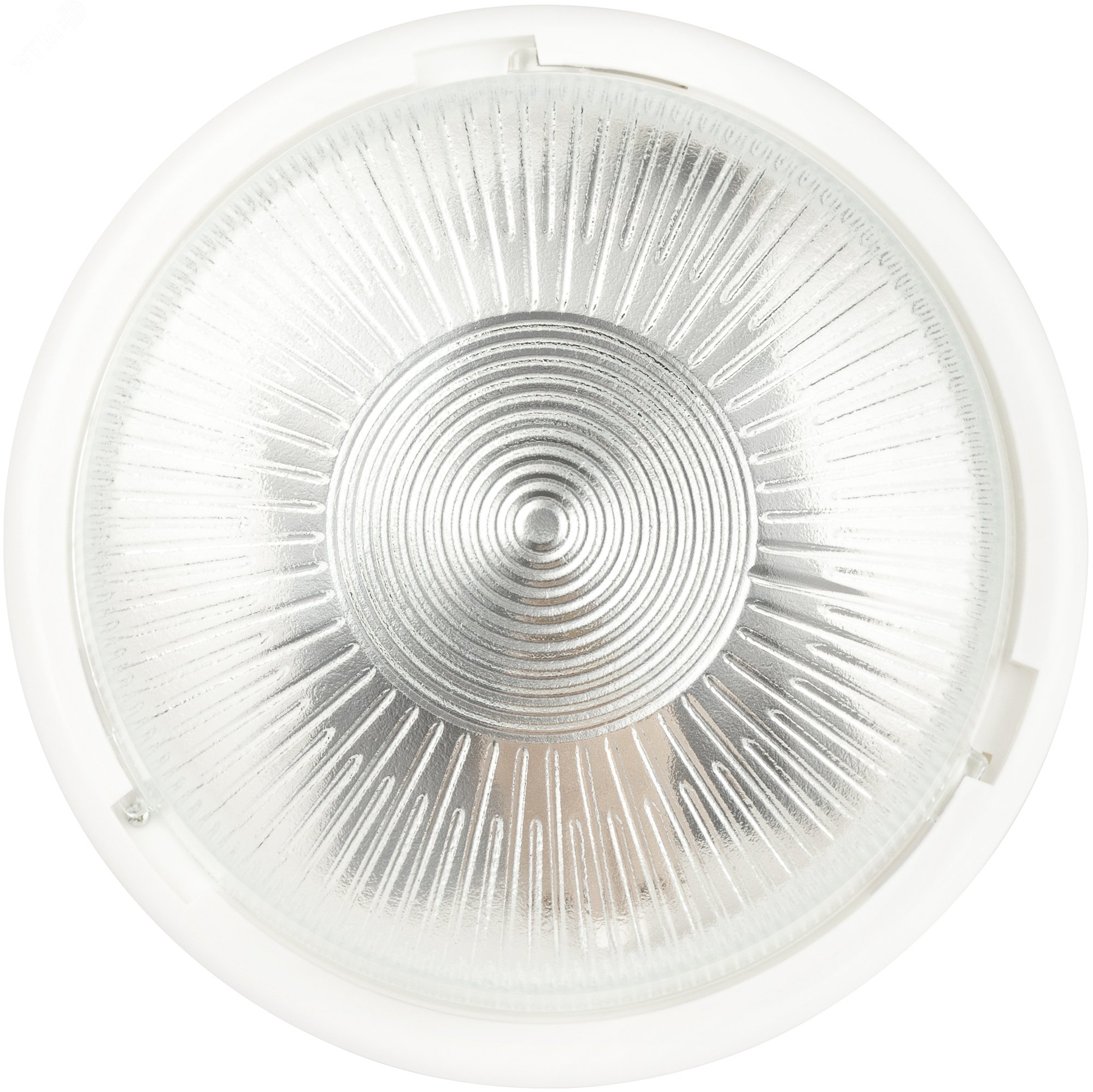 Светильник НБО 05-100-001 с ободком Рондо пластик/стекло IP44 E27 max 100Вт круг белый Б0053071