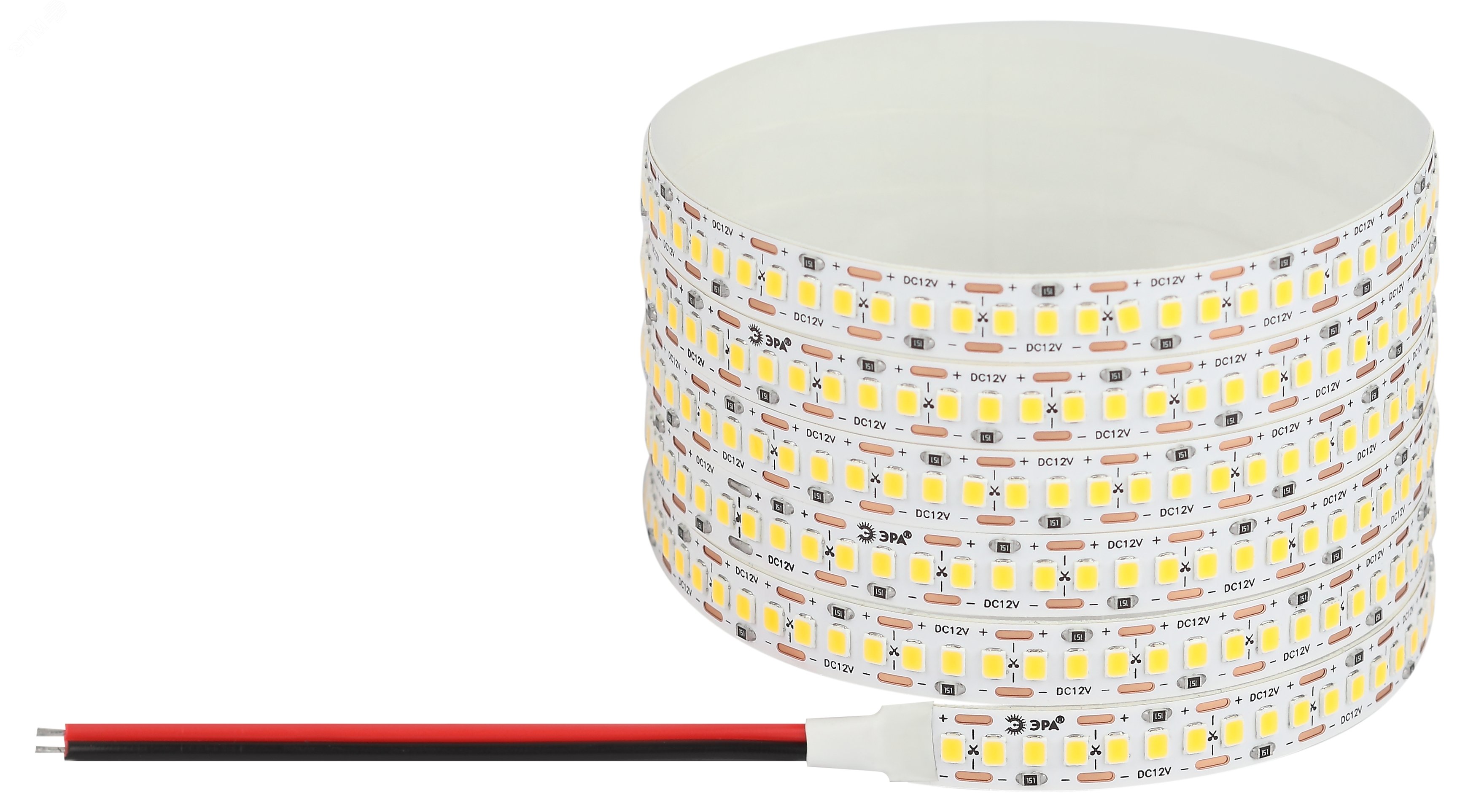 Фото товара Светодиодная лента ЭРА LS2835 -19,2-240-12-3000K-IP20-1 year-5m теплый белый 5м (кр.1шт)