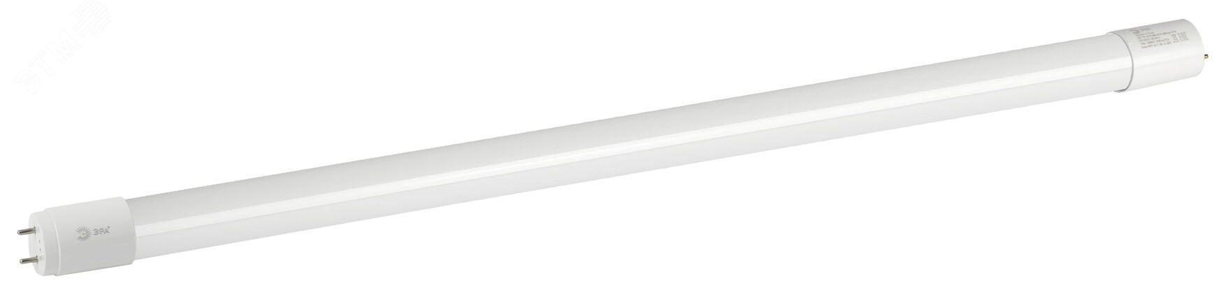 Фото товара Лампа светодиодная STD LED T8-10W-865-G13-600mm NTB G13 10Вт трубка стекло холодный дневной свет, пенорукав Б0056905