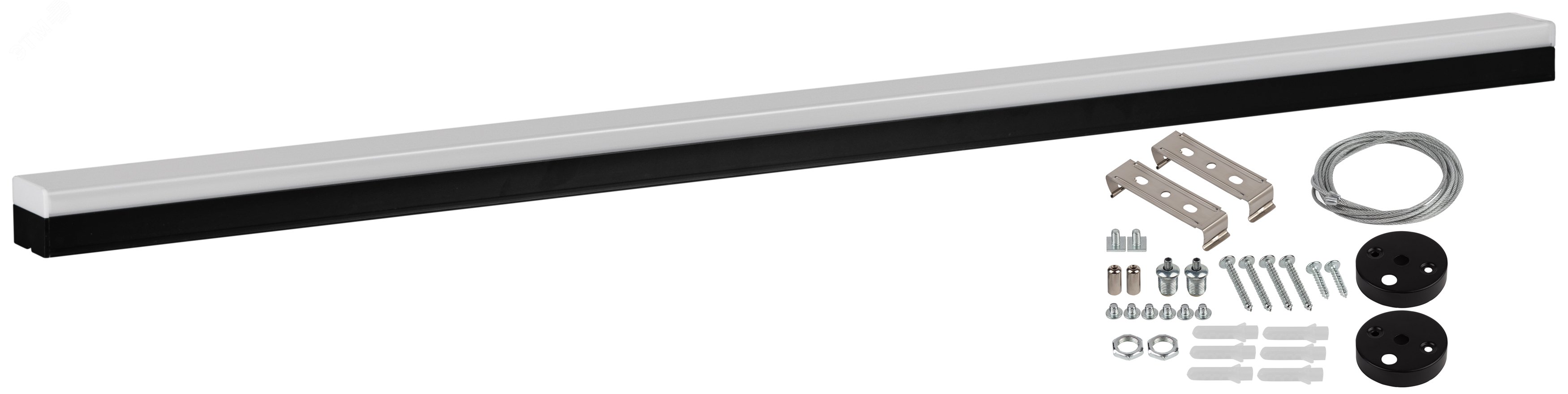 Светильник светодиодный линейный SML-12-WB-40K-В60 60Вт 4000K 5400Лм 70х1488х55 черный подвесной Б0061019