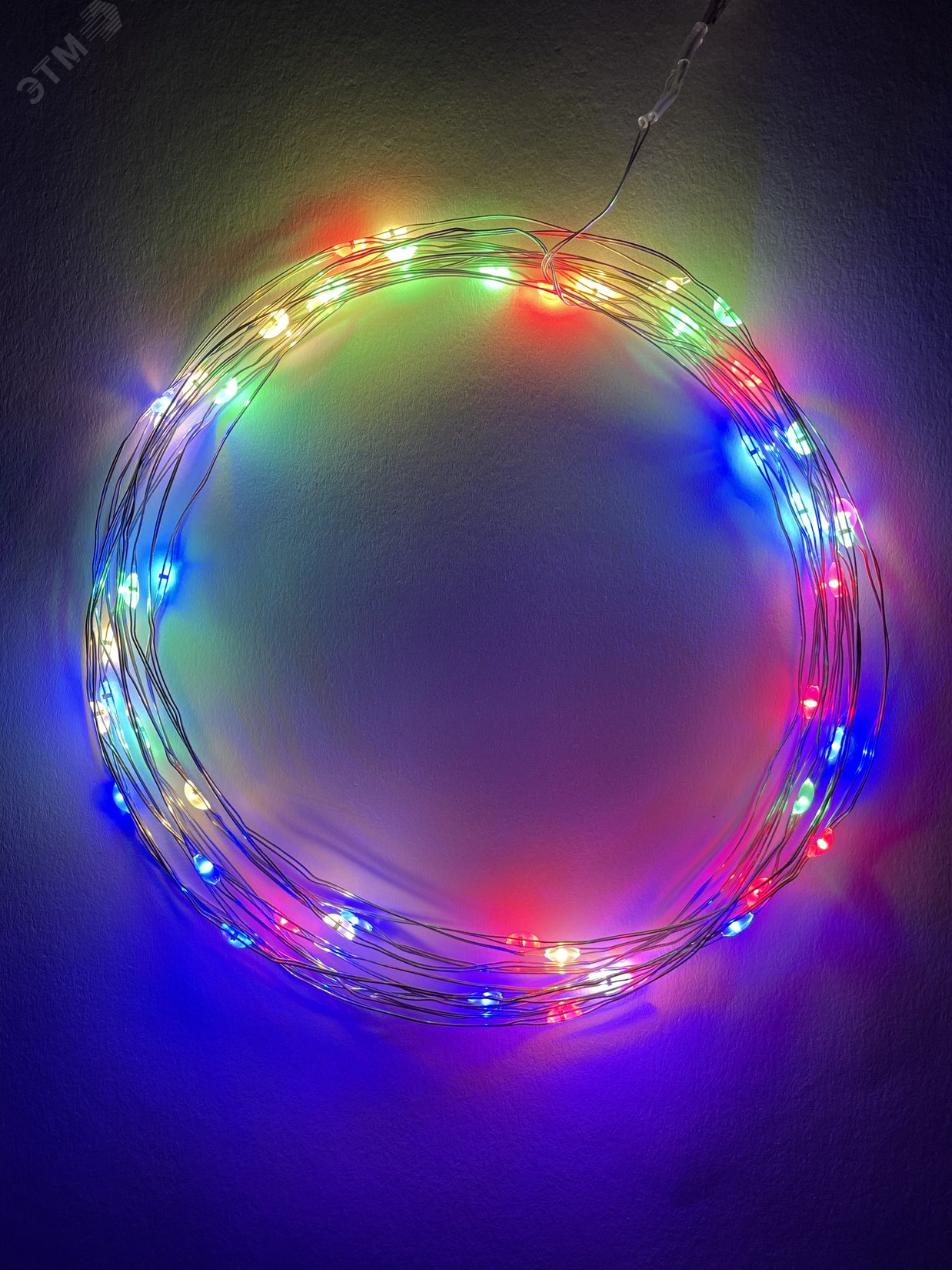 Фото товара ENIN -5NM Гирлянда LED Нить 5 м мультиколор, АА (100/2500) Б0047959