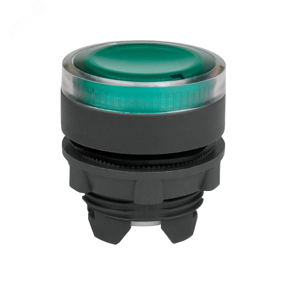 Головка кнопки OptiSignal D22 A5-PL-3 с подсветкой зеленая пластик ZB5AW333 332306