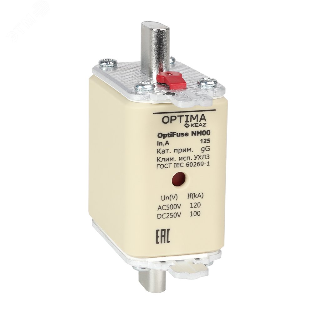 Вставка плавкая OptiFuse NH00-100-gG-УХЛ3 374935