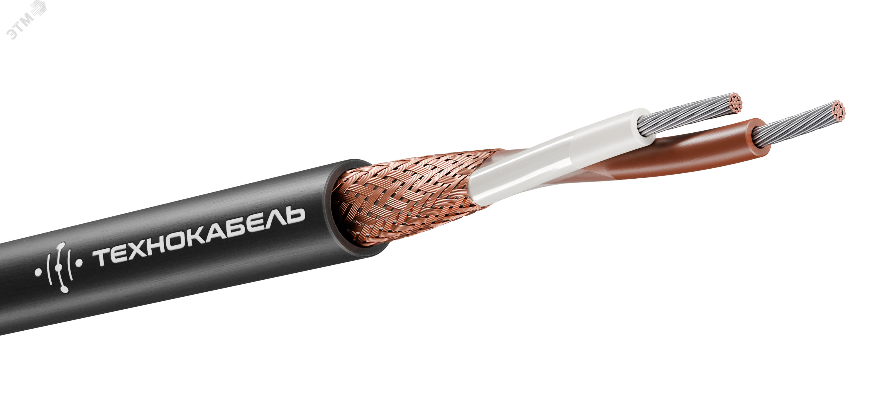 Кабель монтажный МКЭШ 2х0,5  (100 м) ТРТС 00-00156109