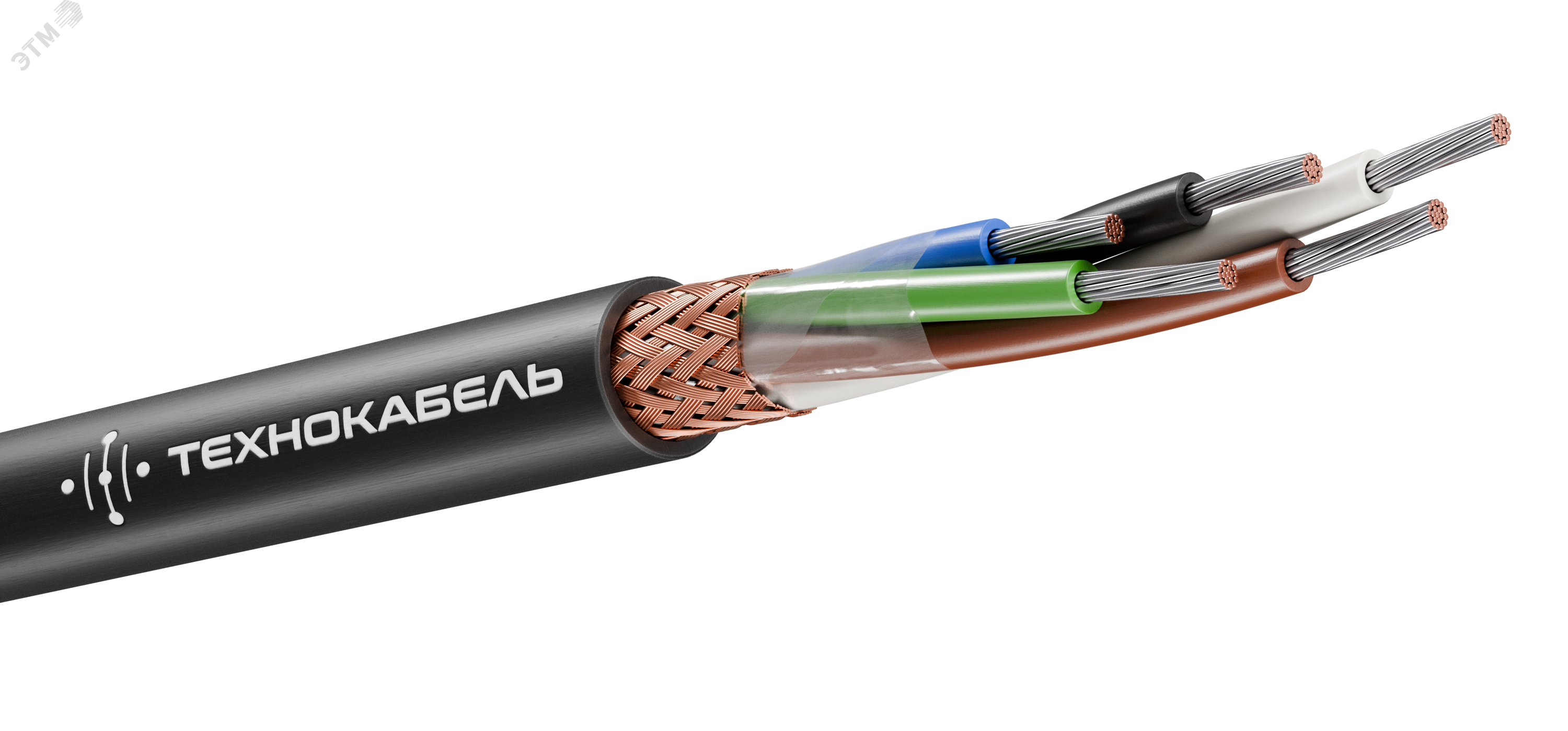 Кабель монтажный МКЭШ 5х0,5  (100 м) ТРТС 00-00156111