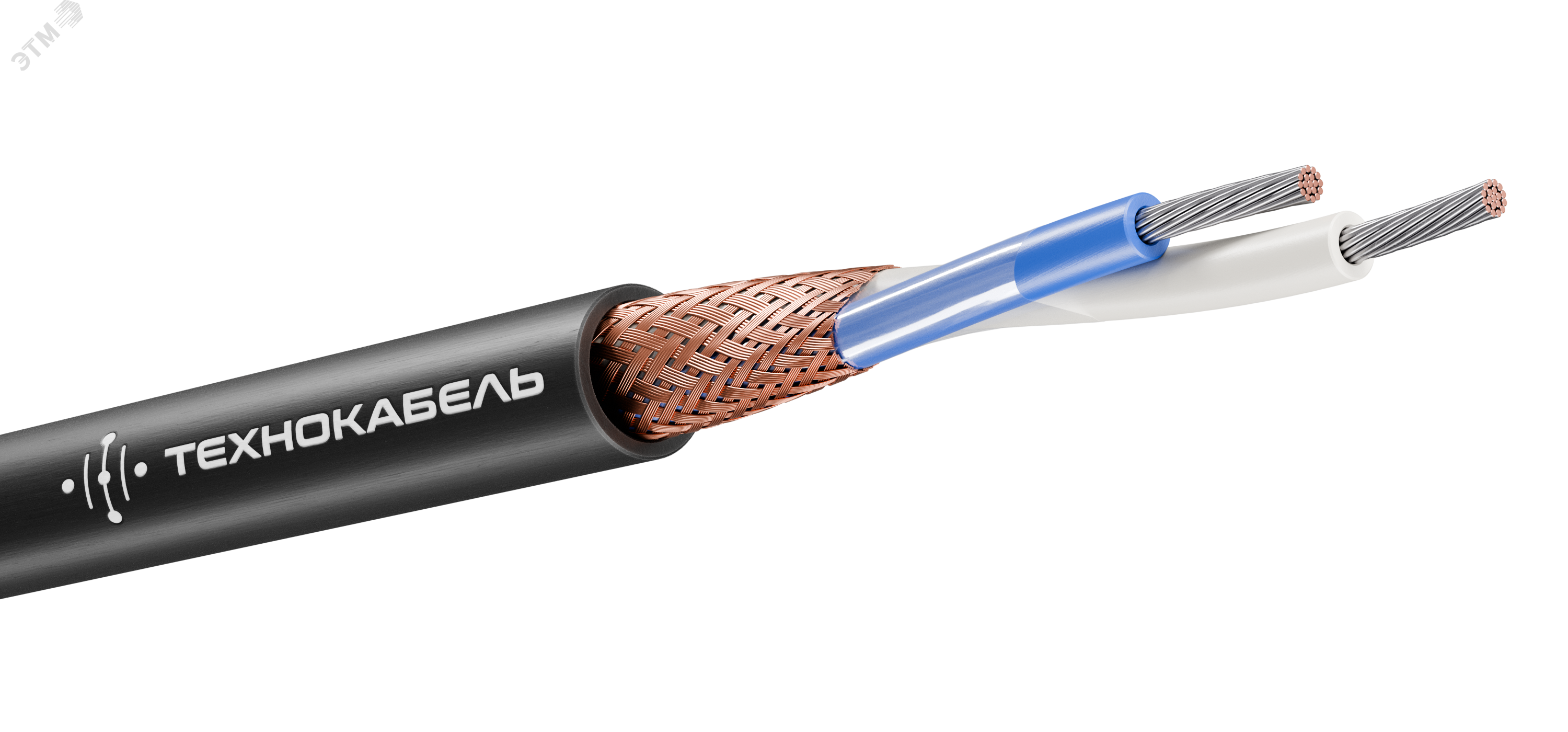 Кабель монтажный МКЭШВнг(А)-LS 1х2х1(100м) ТРТС 00-00155798