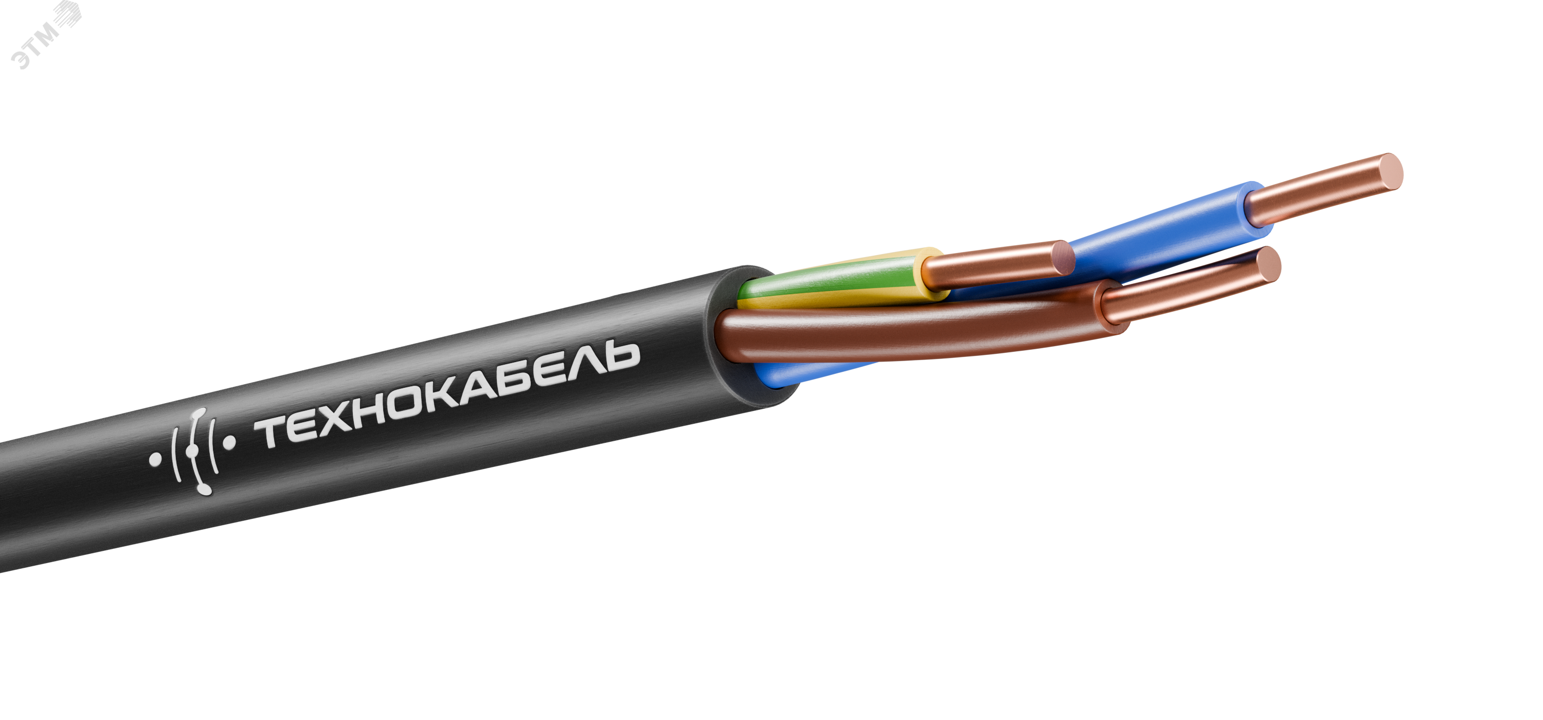 Кабель силовой ВВГнг(А)-LS 3Х2.5 ок(N.PE)-0.660 ТРТС 00-00148507