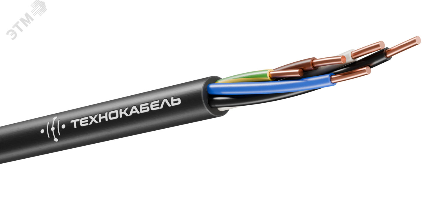 Кабель силовой ВВГнг(А)-LS 5Х1.5 ок(N.PE)-0.660 ТРТС 00-00148508