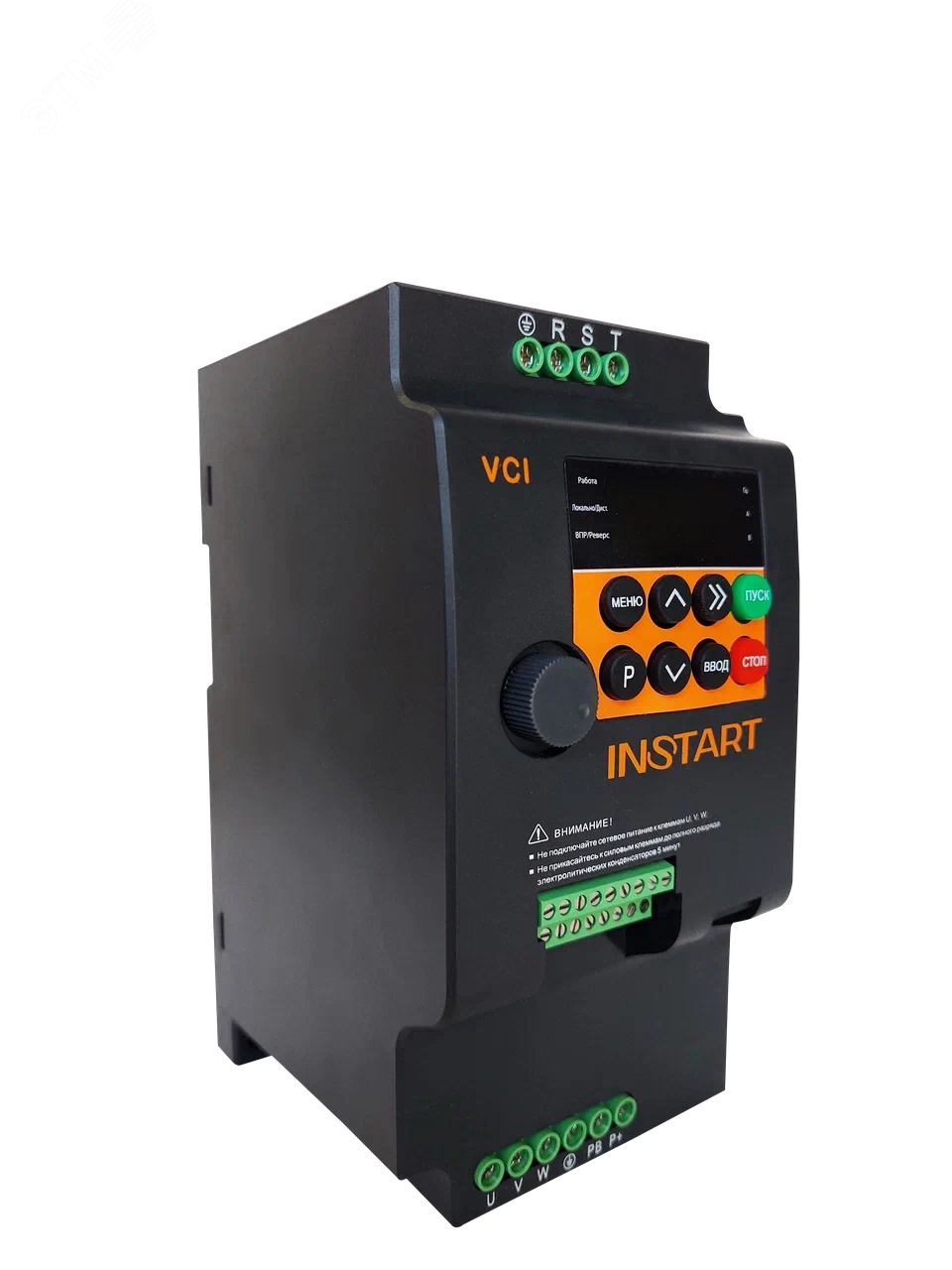 Фото товара Преобразователь частоты 5.5 кВт, 13A, трехфазный, 380В-15%, 50Гц/60Гц, IP20 00111100