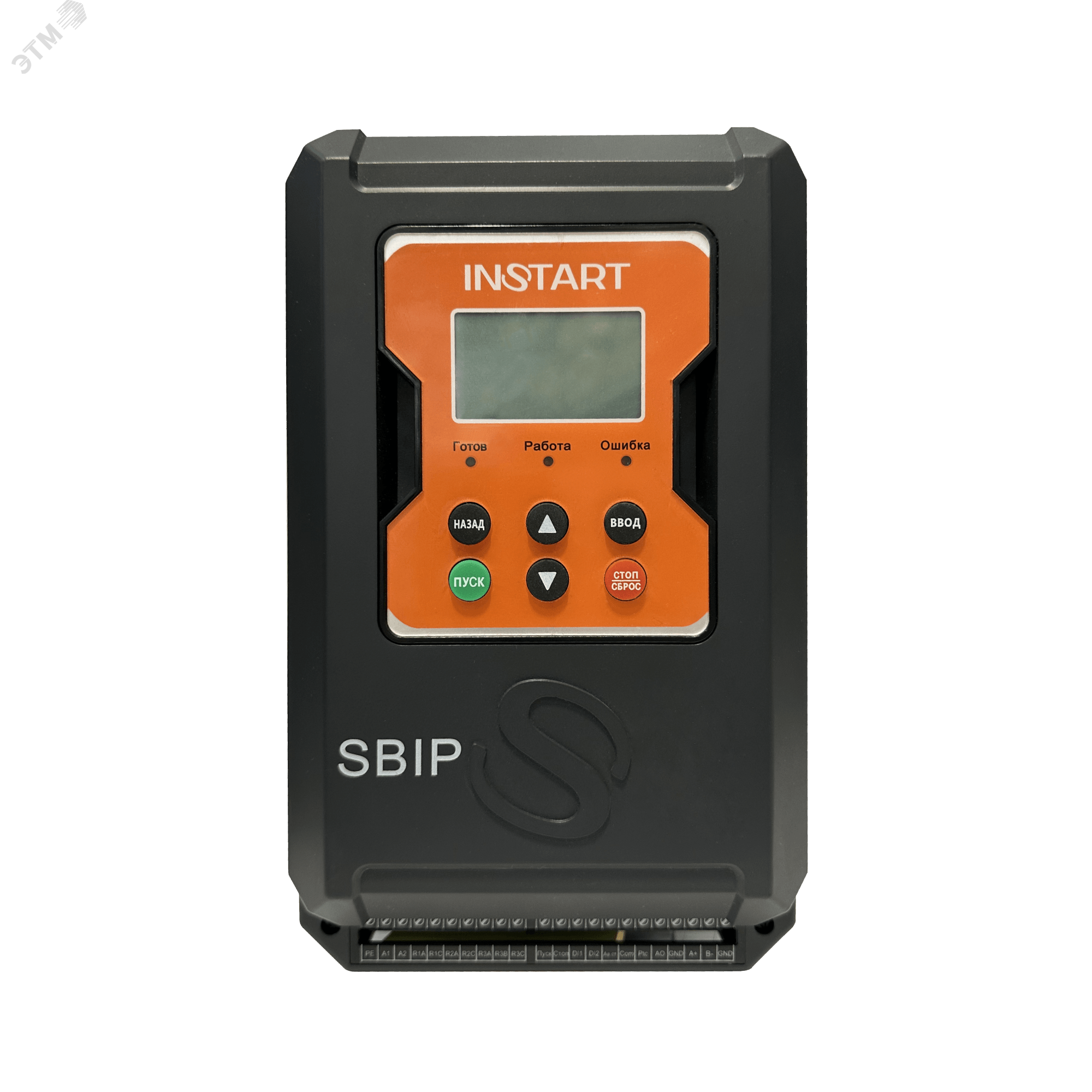 Фото товара Устройство плавного пуска УПП 18,5 кВт 37A, 3 ~ 342-440 В, IP00, Modbus RTU, съемная панель, русскоязычное меню, встроенный обводной контактор 00047100