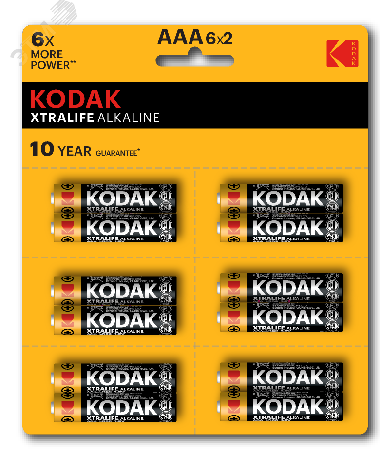 Батарейка LR03-12BL perforated (6x2BL) XTRALIFE [KAAA-2x6 perf] (144/576/43200) NEW СТРОГО КРАТНО 12 шт Б0038793