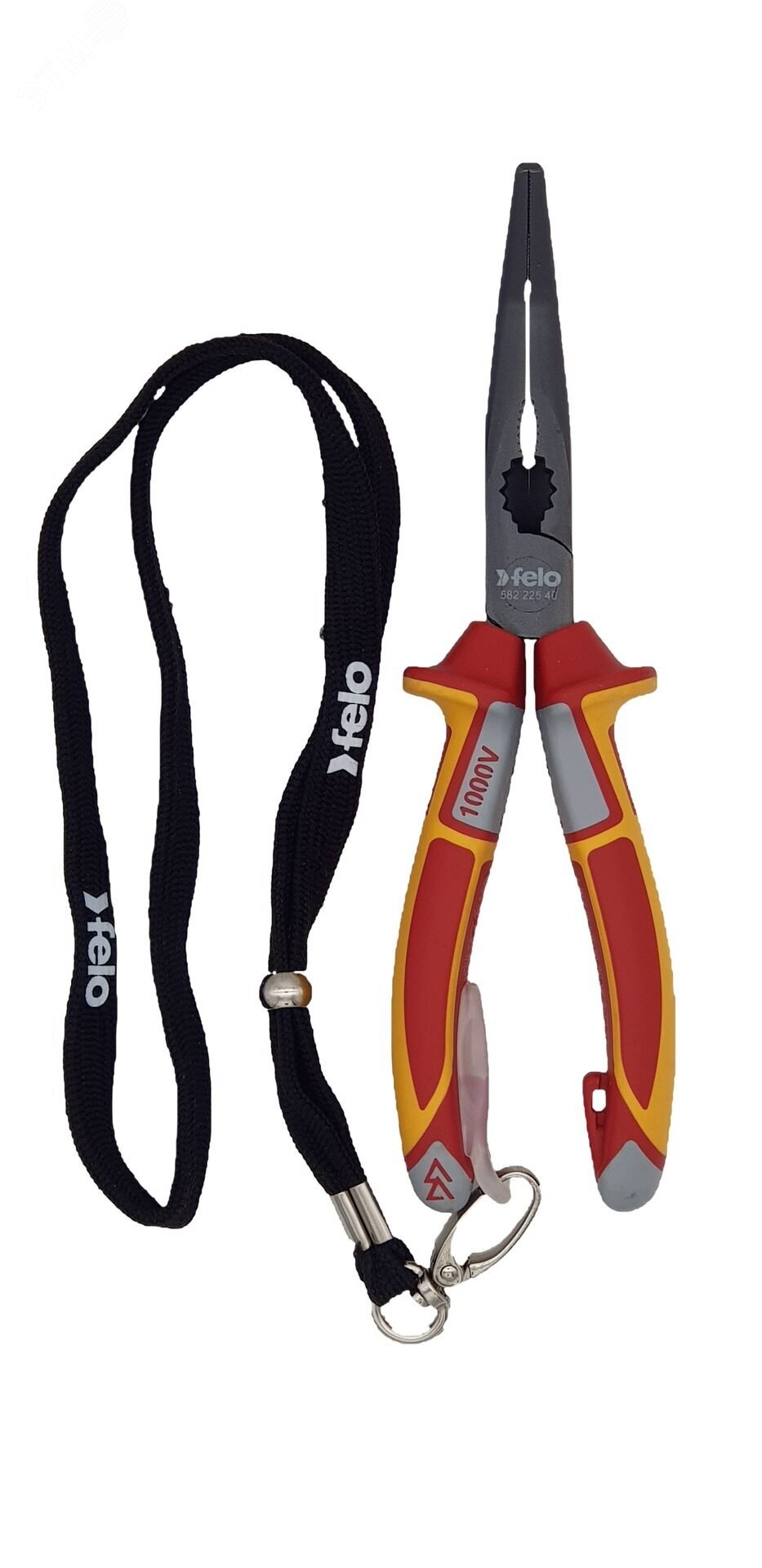 Фото товара Длинногубцы диэлектрические угловые с резцом 205мм Felo 58222540