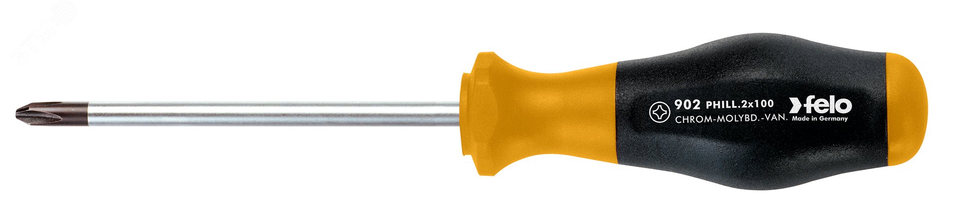 Фото товара Отвертка крестовая PH2х100 Felo 90120310