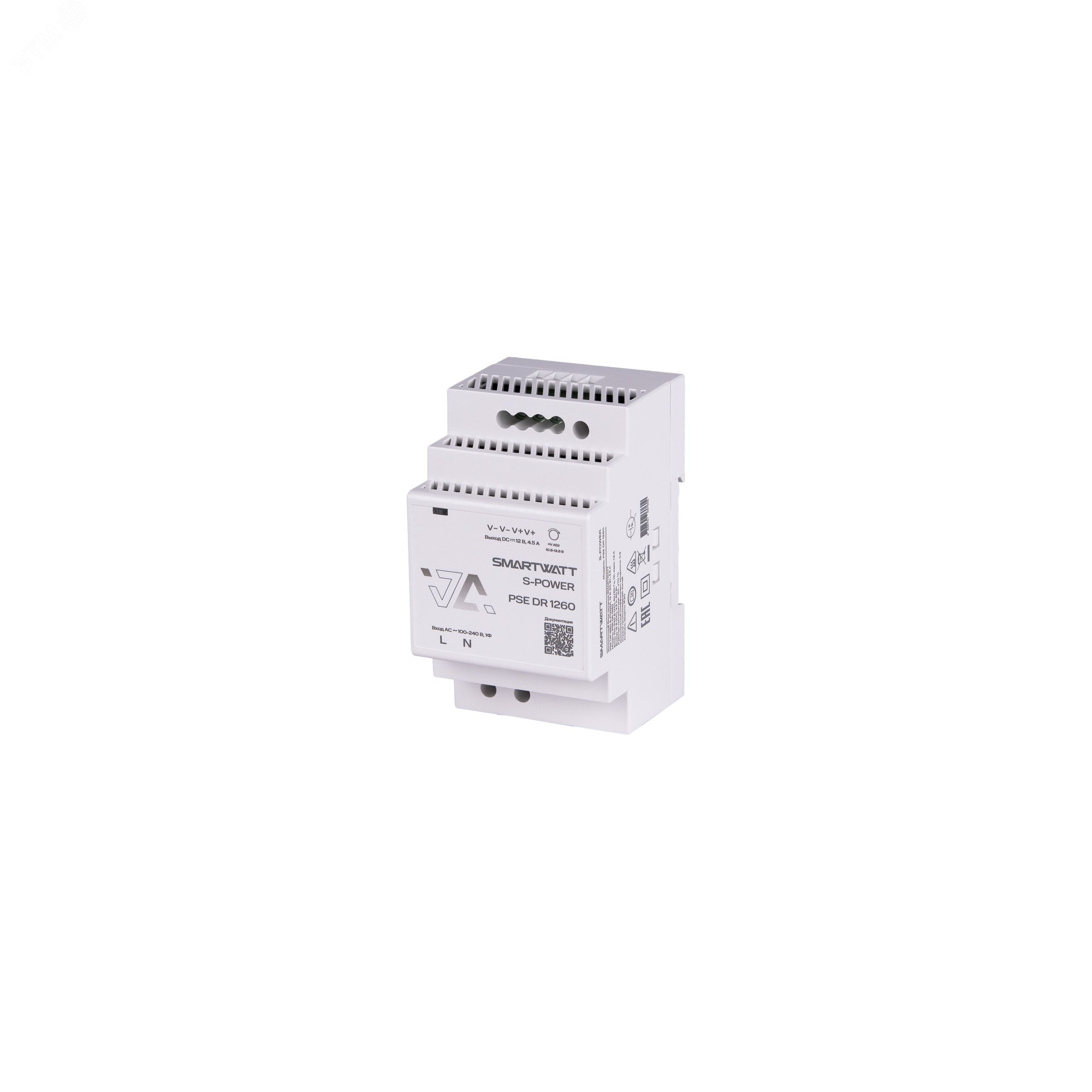Фото товара Блок питания 12В, 60 Вт PSE DR 1260 S-POWER 4512020450009