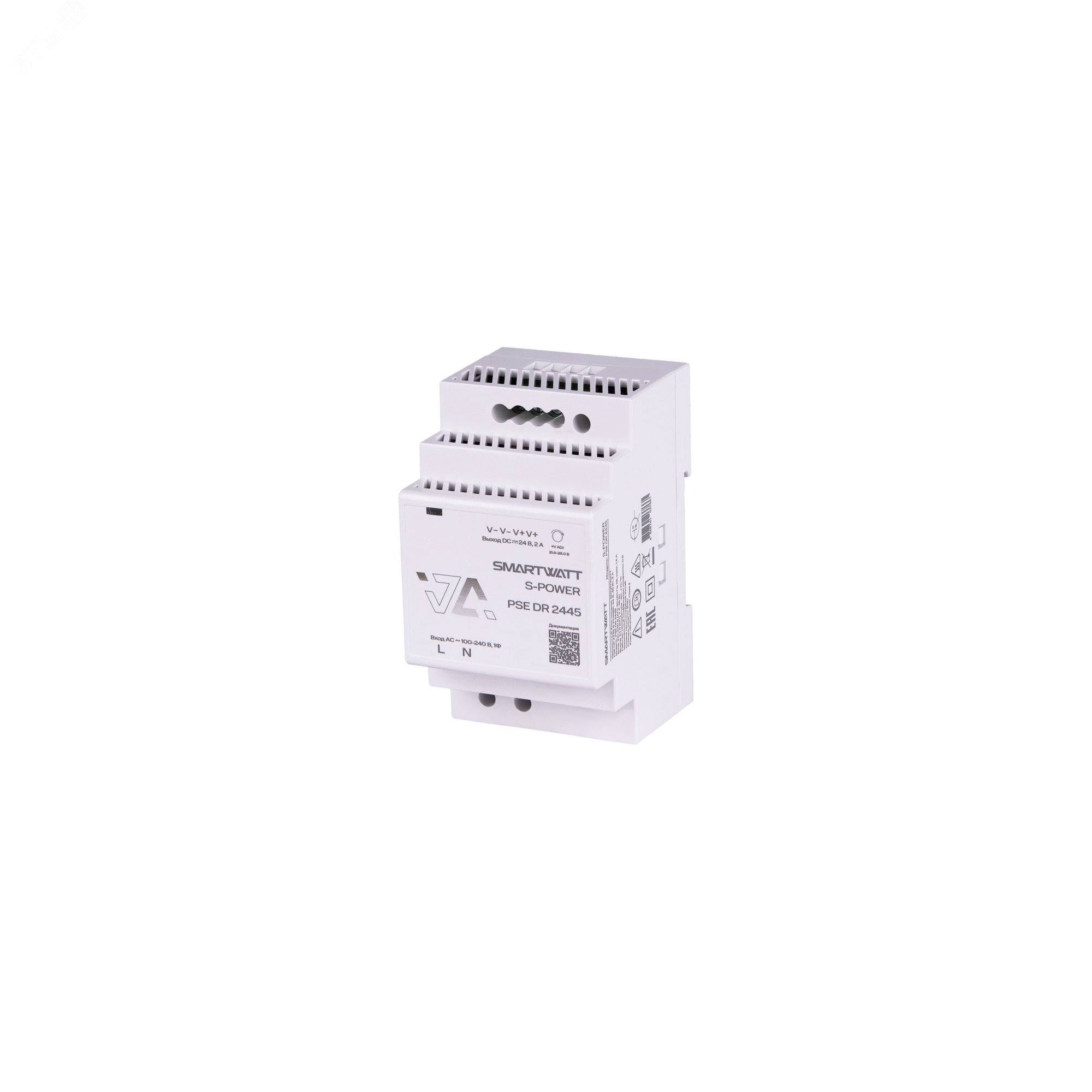 Фото товара Блок питания 24В, 45 Вт PSE DR 2445 S-POWER 4512020450012