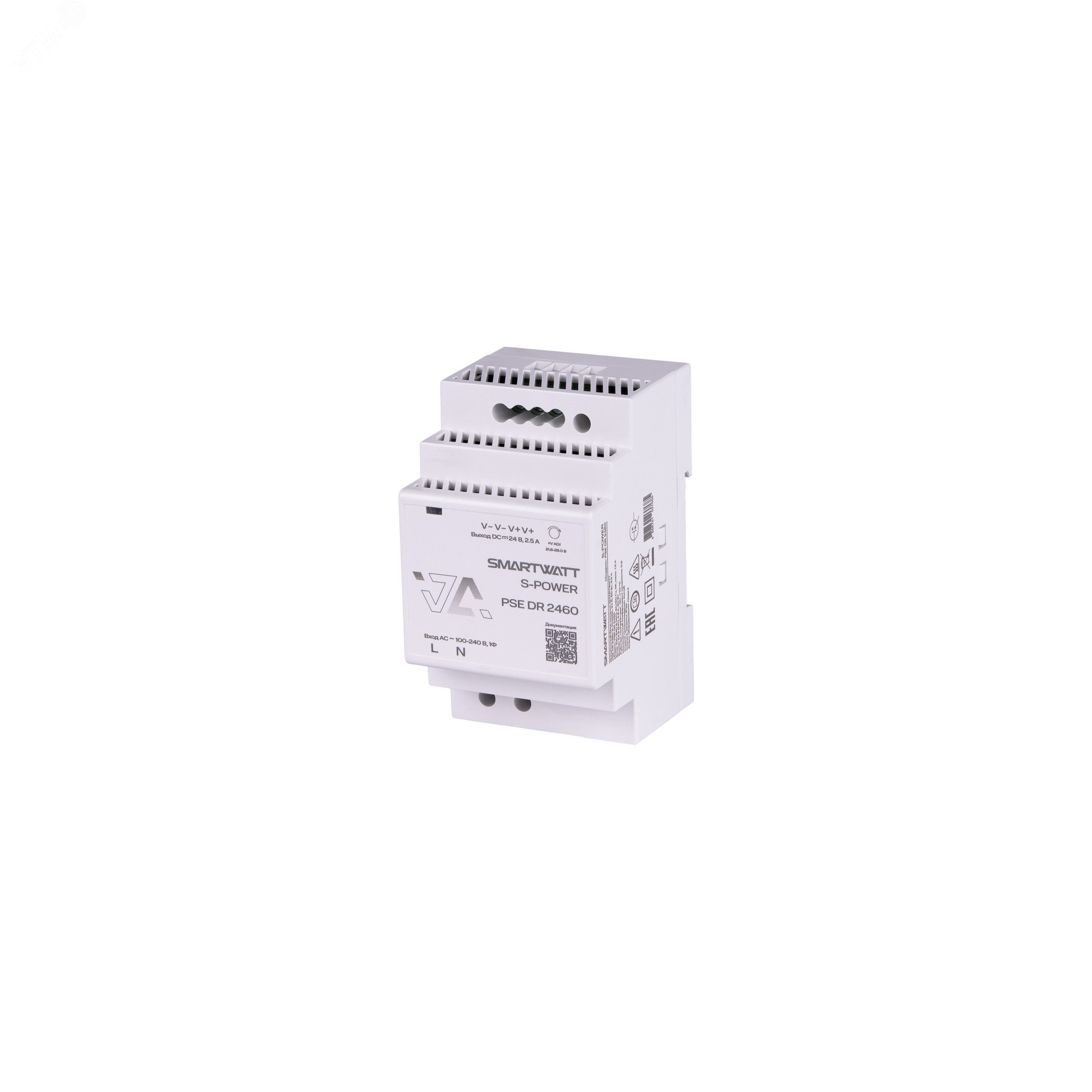 Фото товара Блок питания 24В, 60 Вт PSE DR 2460 S-POWER 4512020450013