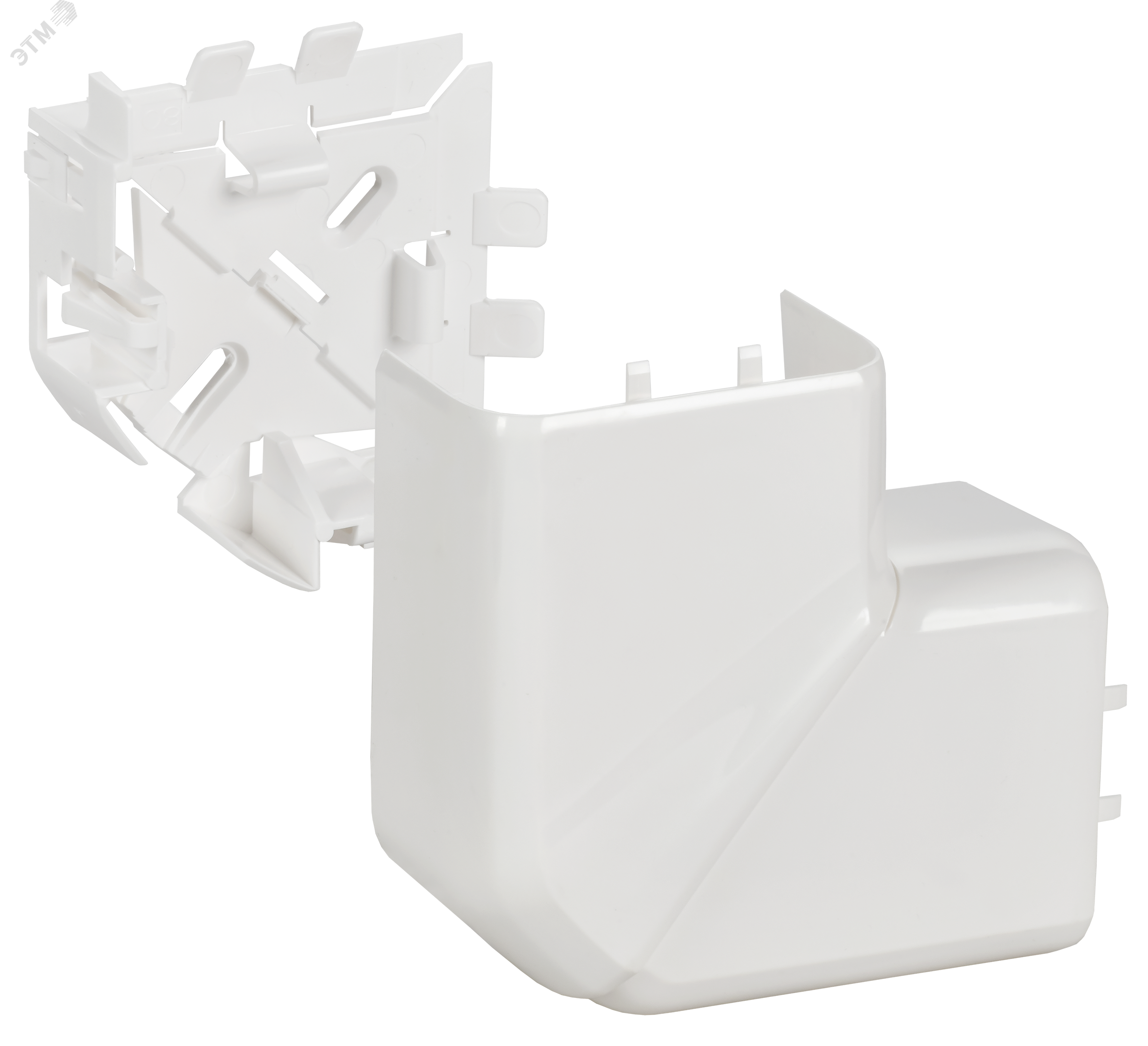 DLP Угол плоский 90град для кабель-каналов 80х35 80х50 белый 010767