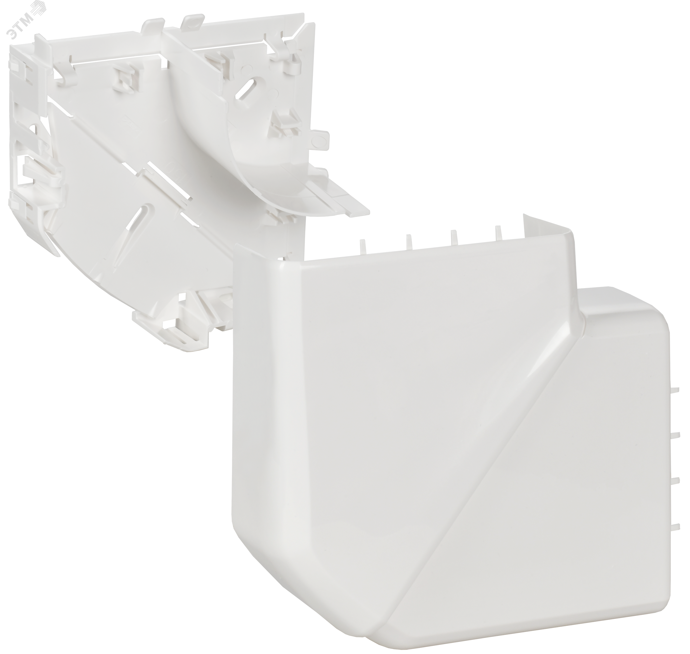 DLP Угол плоский 90град для кабель-канала 150х50мм белый 010789