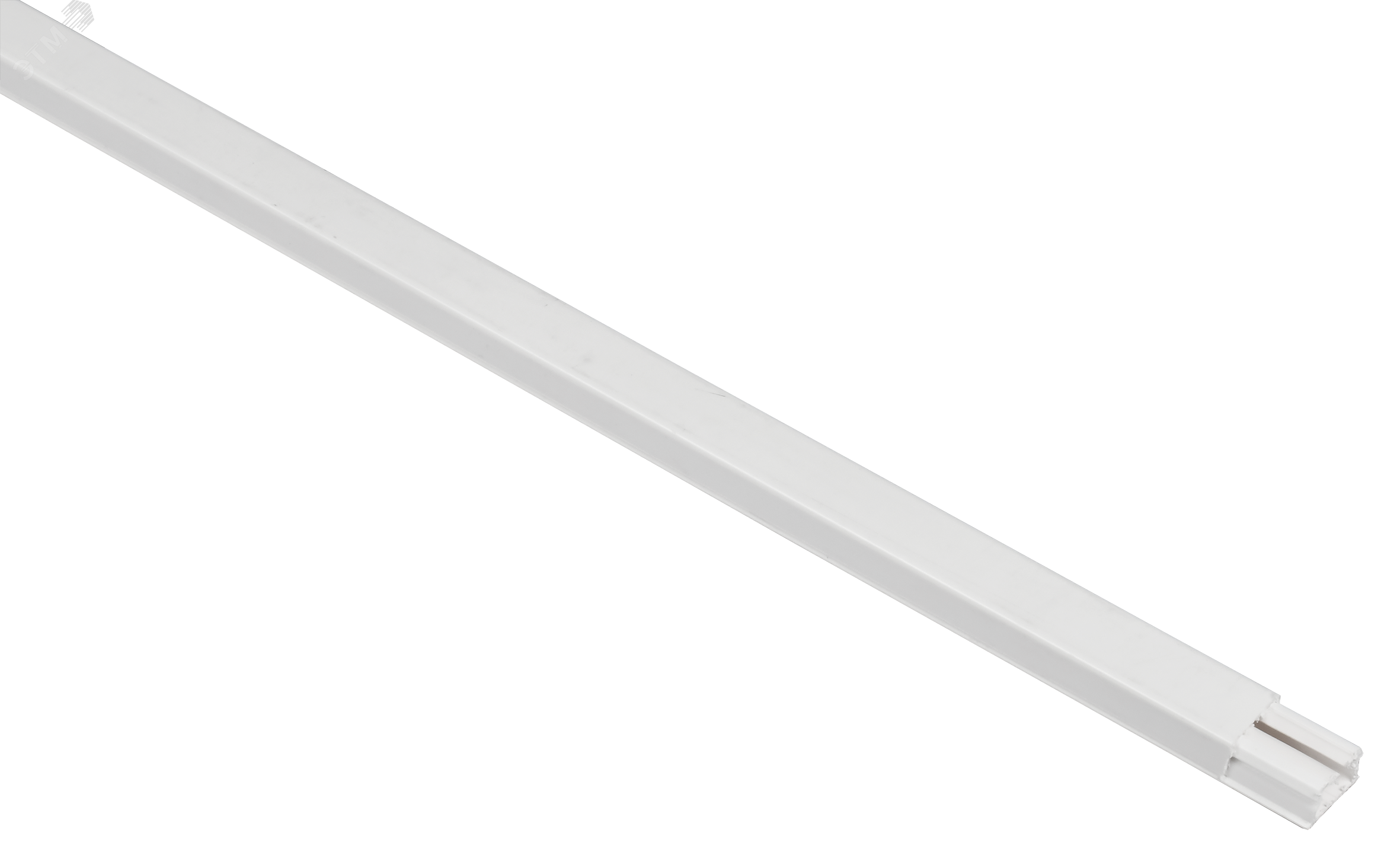 DLPlus Кабель-канал плинтусный 20х12,5мм односекционный белый 030008