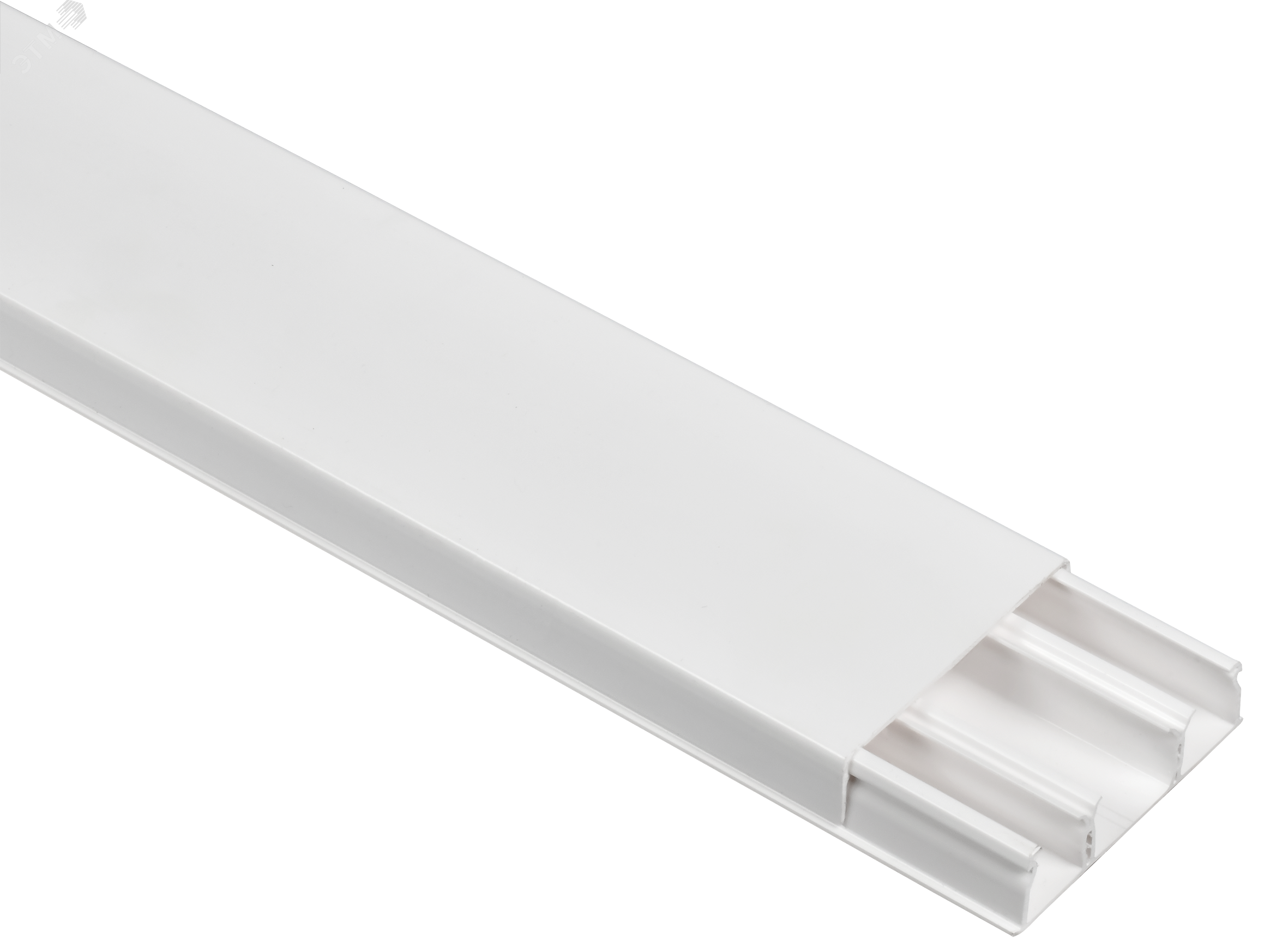 DLPlus Кабель-канал плинтусный 60х16мм трехсекционный белый 030026