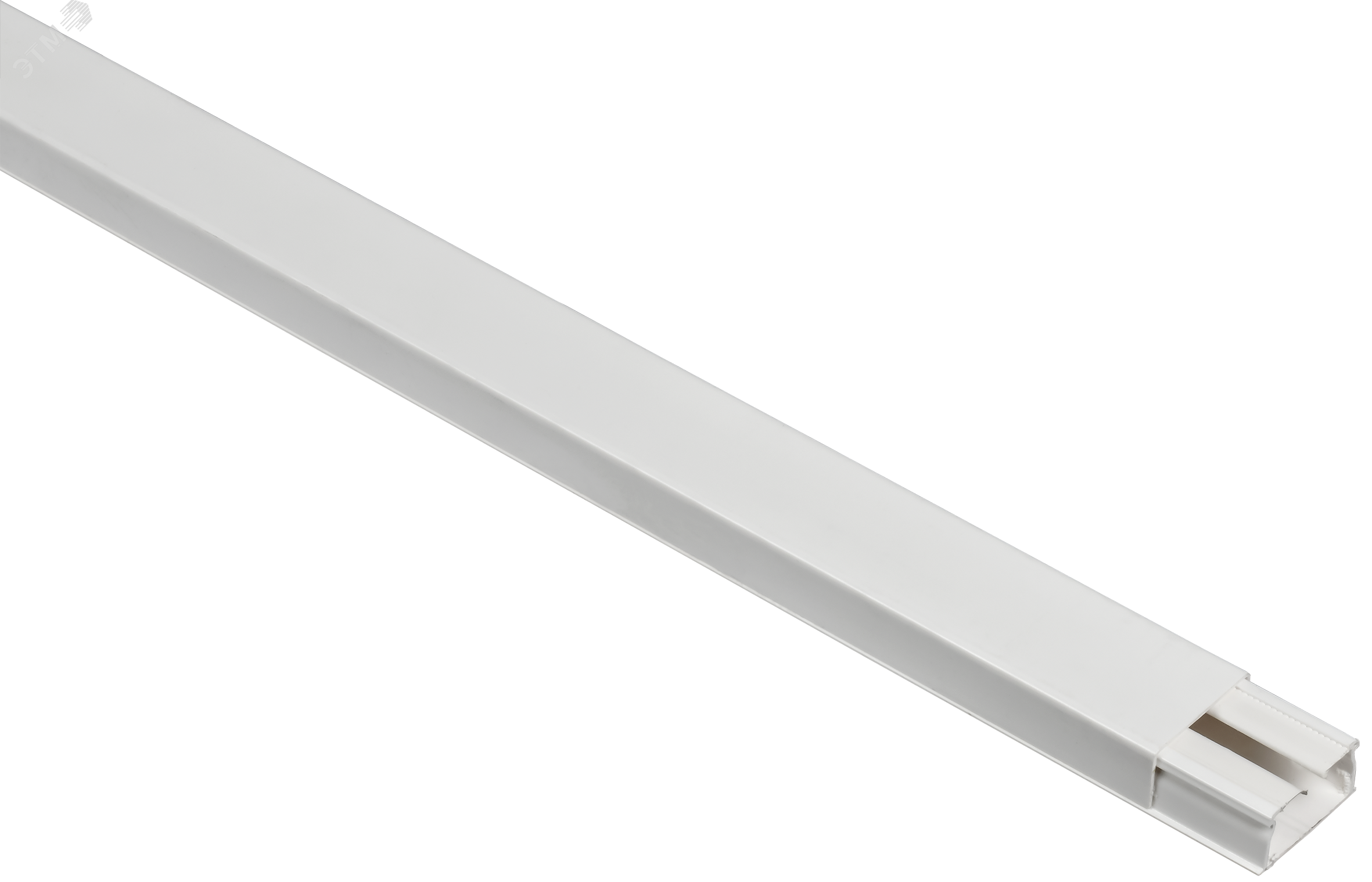 DLPlus Кабель-канал плинтусный 40х20мм односекционный белый 030027