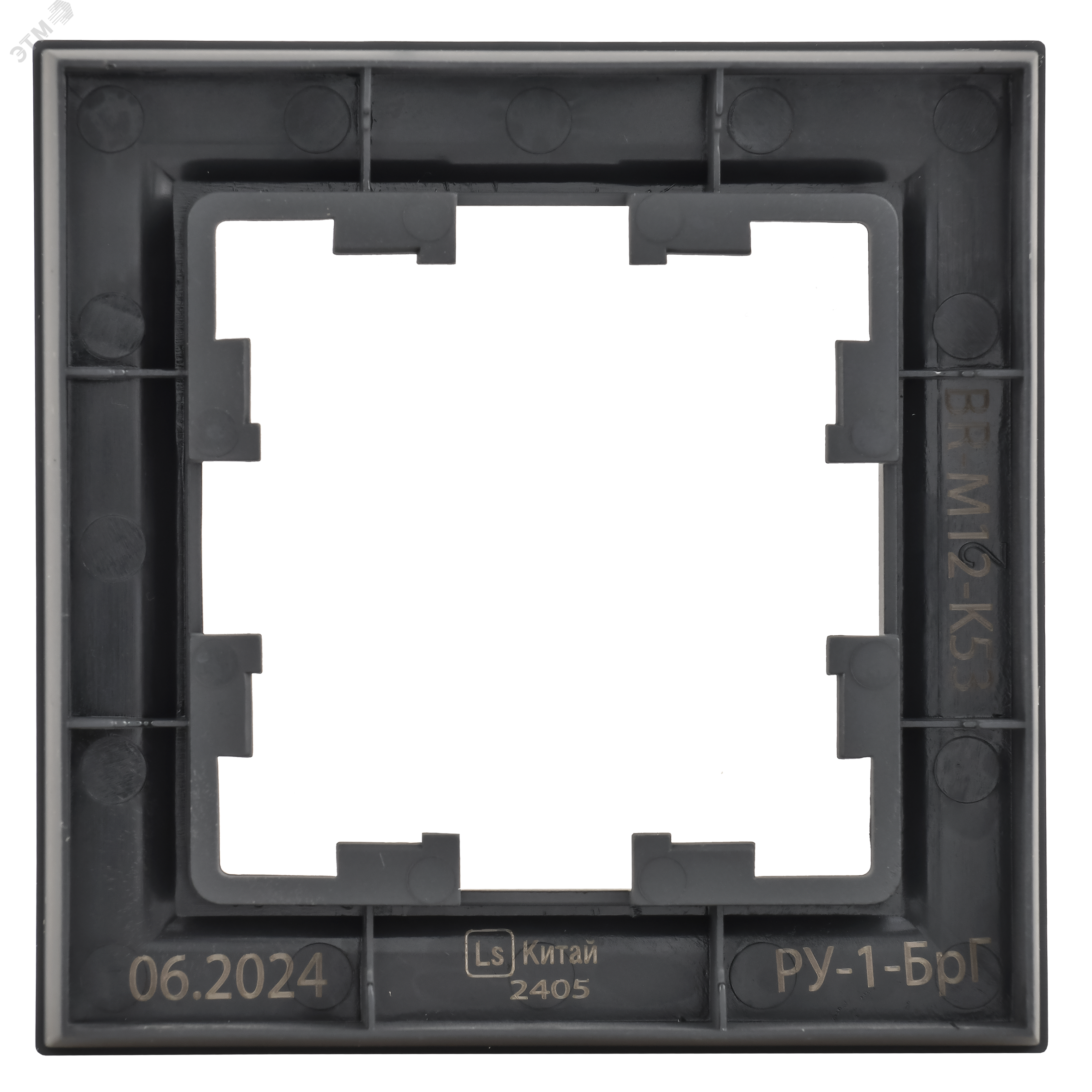 Рамка 1-м BRITE РУ-1-БрГ графит BR-M12-K53