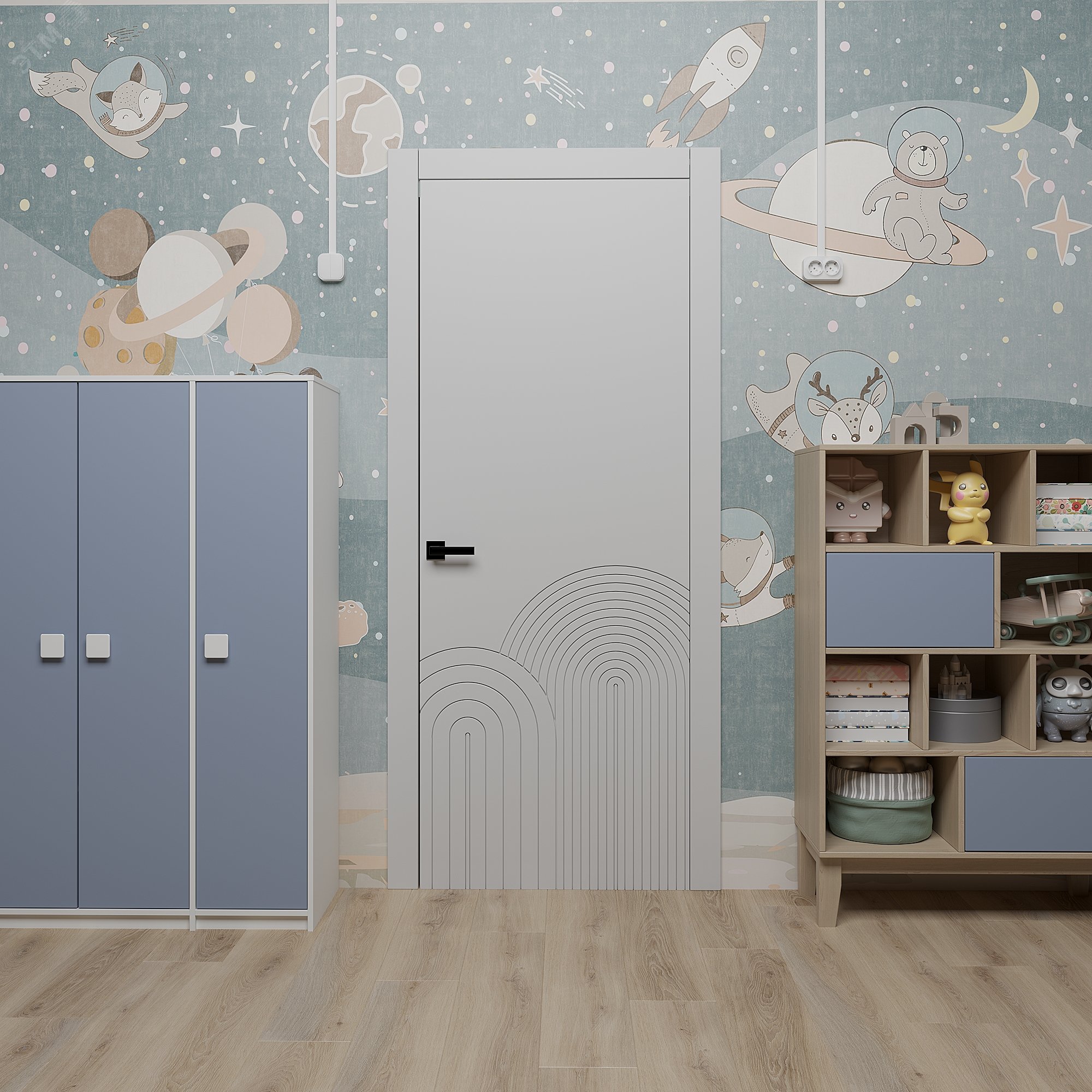 Розетка 2-местная для открытой установки с заземлением с защитными шторками с предварительным подключением 16А белый QUTEO 782237