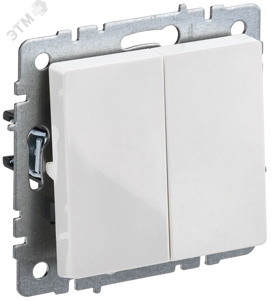 BRITE Выключ. 2-кл. 10А ВС10-2-0-БрБ бел. BR-V20-0-10-K01-PRO